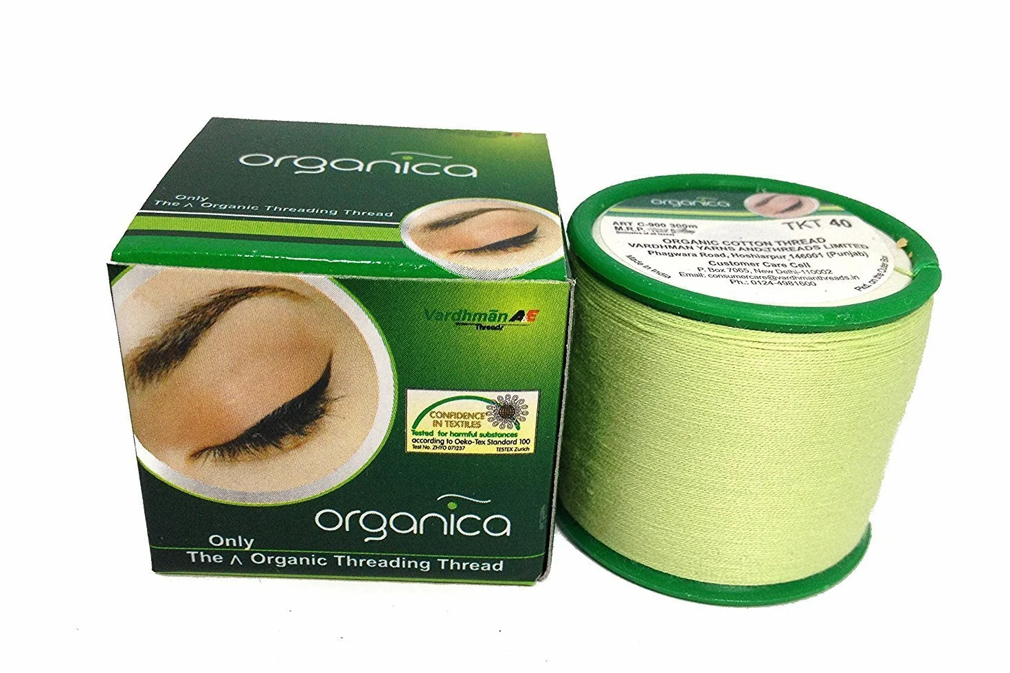 8 Spools x 300m Vardhaman Organica Organic Cotton Eyebrow Threading Thread