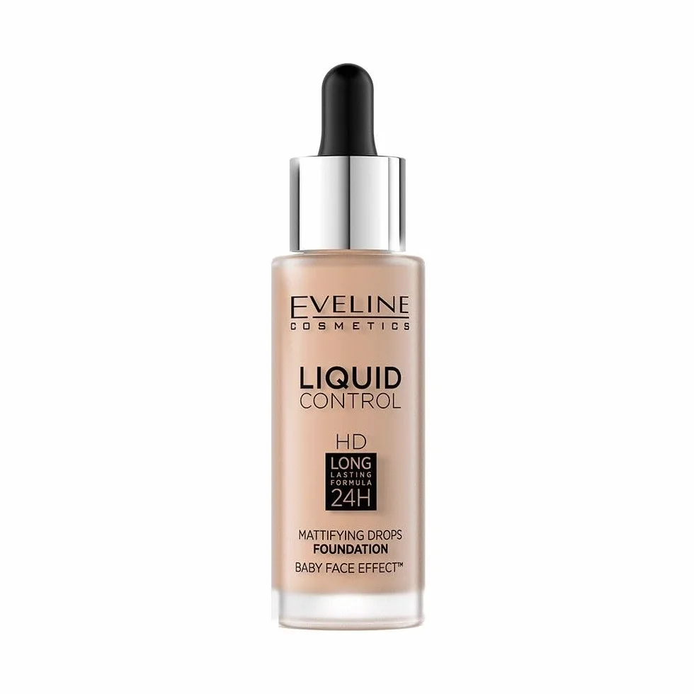 Eveline Cosmetics Liquid Control HD Long-lasting 24 podkład - No 040 warm beige
