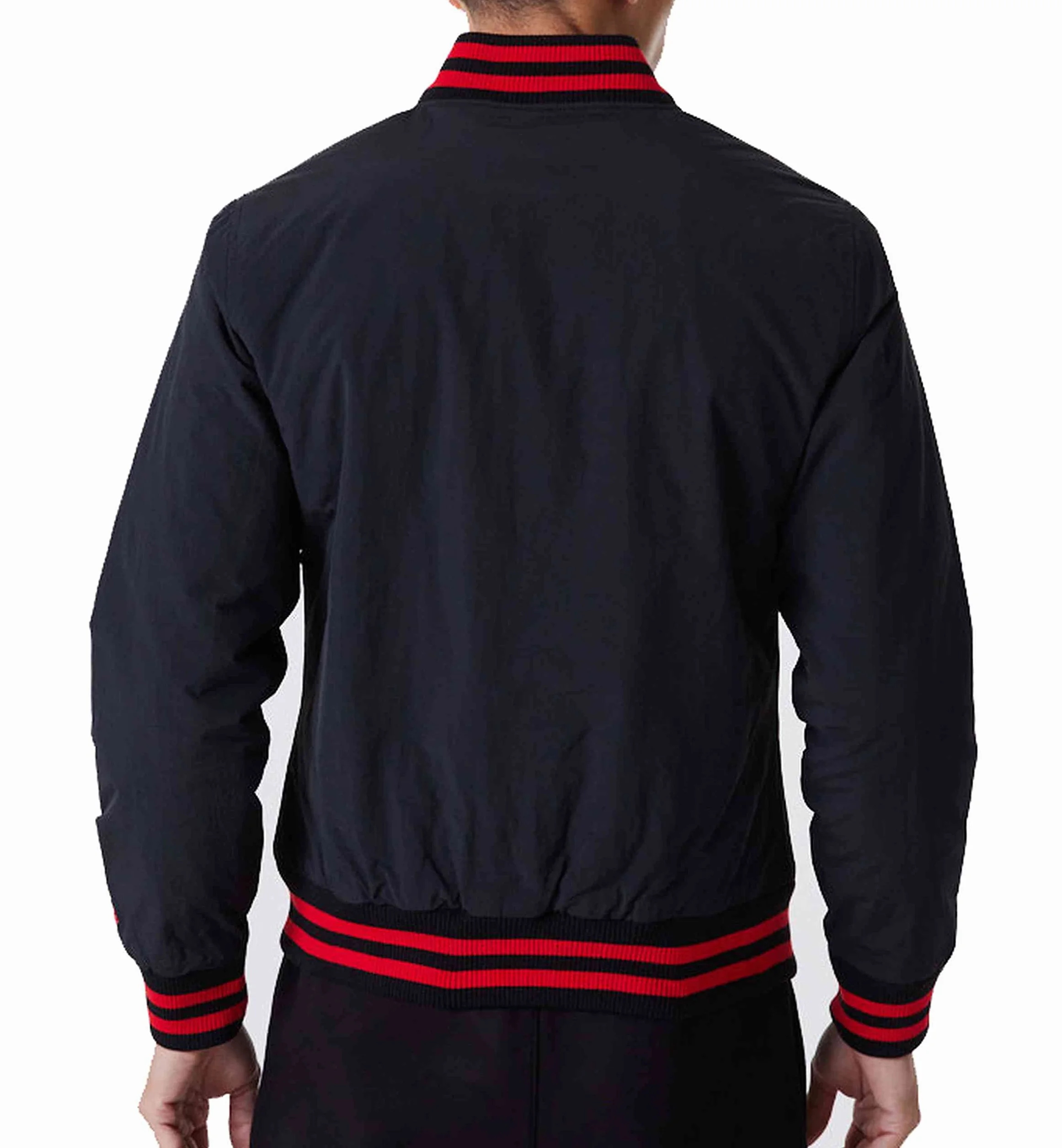 New Era Team Logo Bomber Chicago Bulls Jacket 60284773, Męska kurtka, czarny, M EU, Czarny