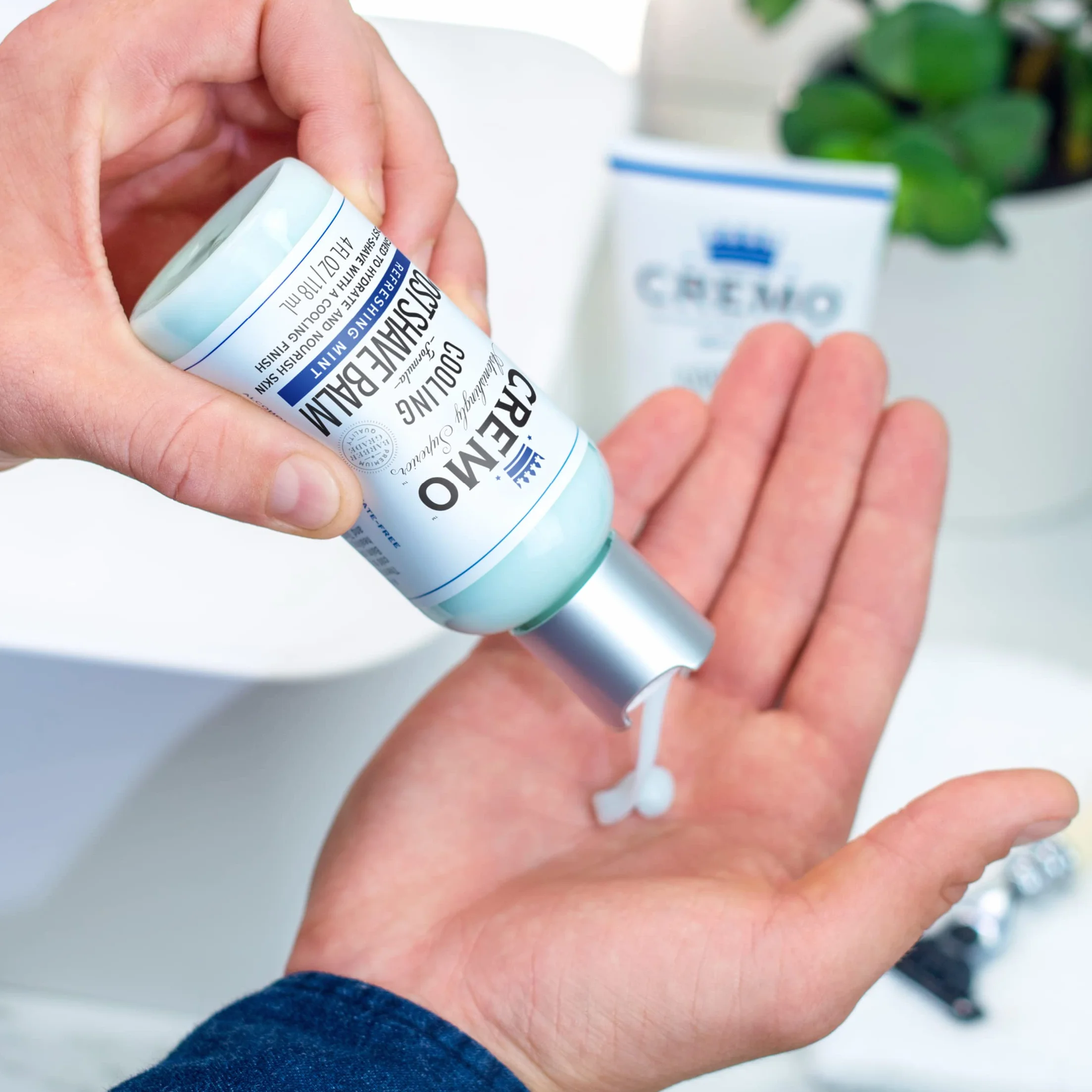 CREMO - Cooling Post Shave Balm For Men | Refreshing Mint Formula | 118 ml