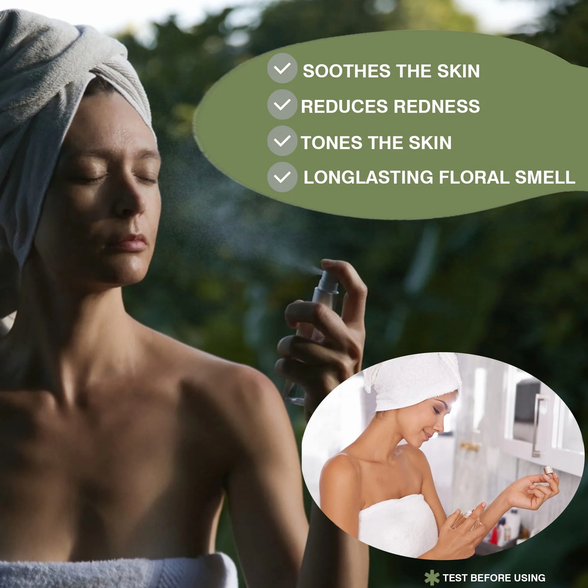 Woda Rozmarynowa 500 ml Tonik do Twarzy i Włosów Przyspiesza Wzrost Włosów Oczyszczanie Skóry