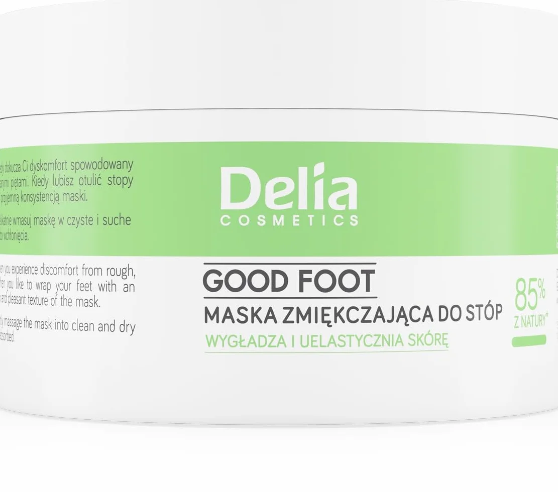 Delia Cosmetics – Good Foot – Maska Zmiękczająca do Stóp – Nawilża, Wygładza i Uelastycznia – Ochrona przed Wysuszeniem - Sucha i Szorstka Skóra – 90ml