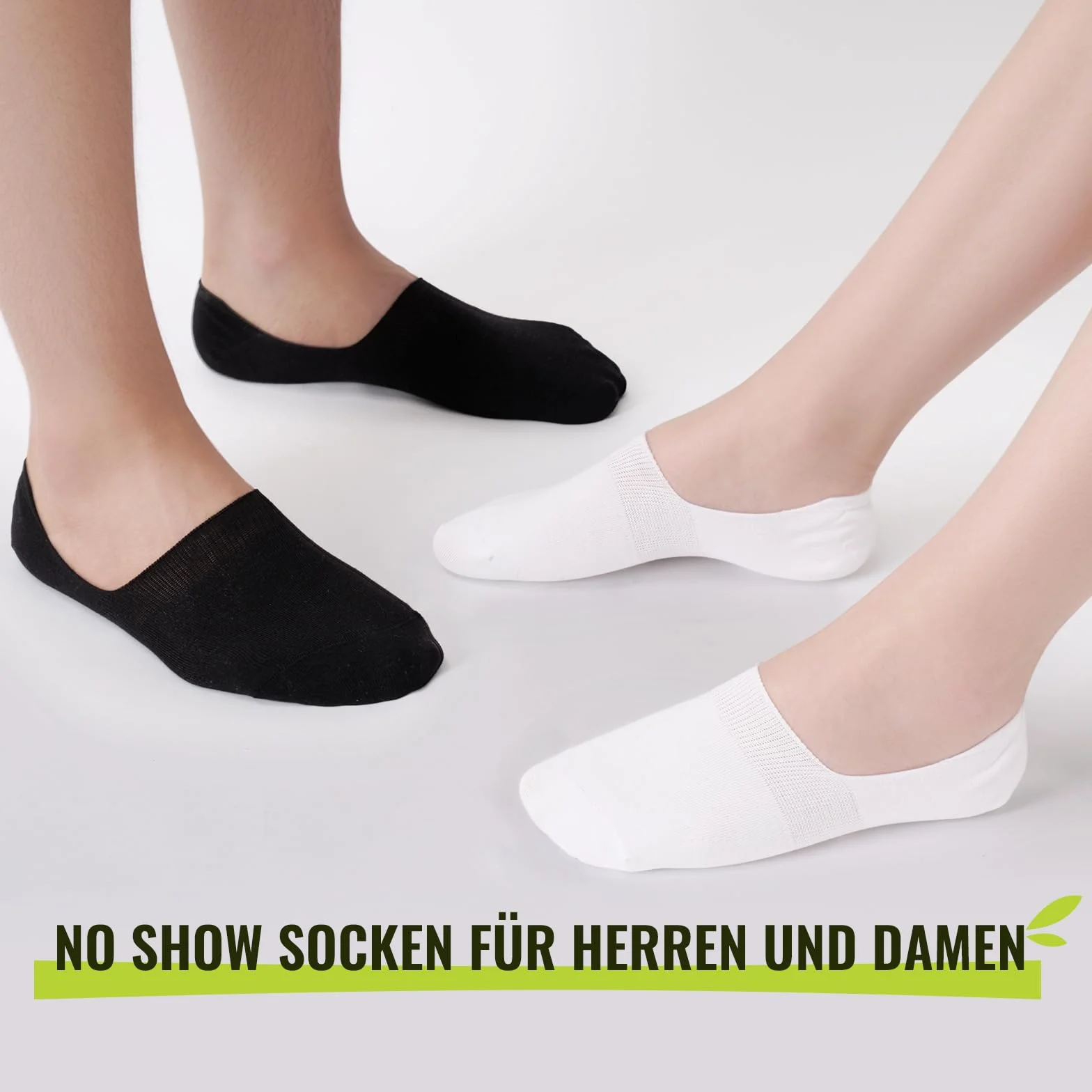 SukModen Bambusowe stopki niewidoczne unisex 8 par, antypoślizgowe skarpetki no show z silikonem, oddychające skarpetki z bambusa do sneakersów, mokasynów, półbutów i butów oxford