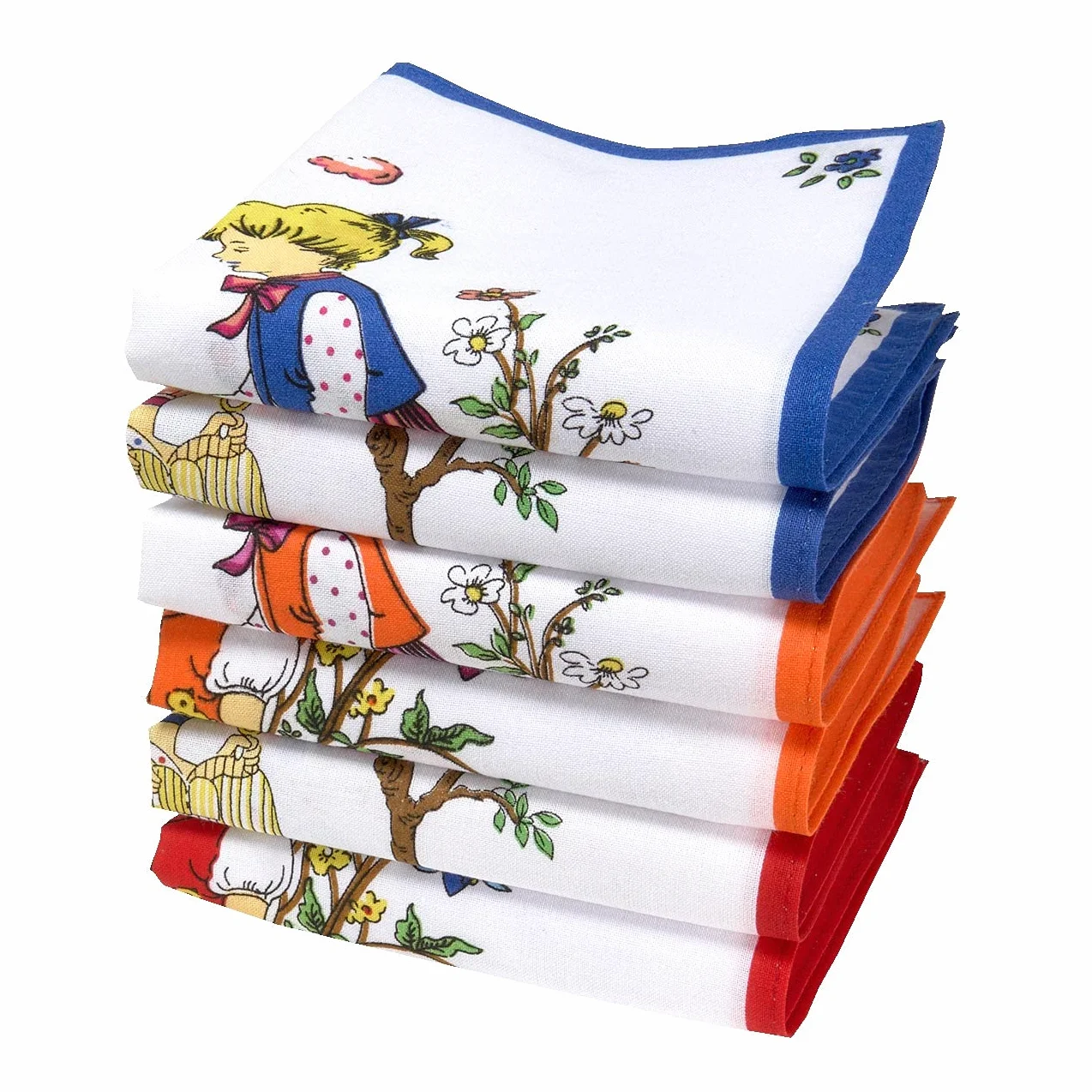 Chusteczki dziecięce ze 100% bawełny - mały rozmiar 27 cm x 27 cm - Różne wzory