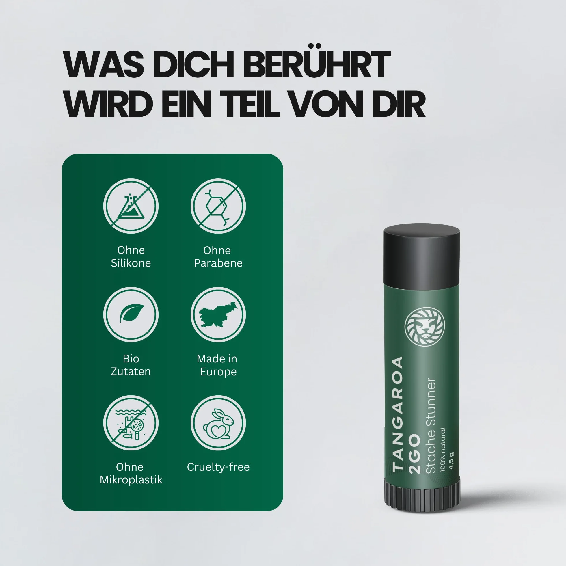 Tangaroa 2Go wosk do wąsów – 4,5 g – średnia przyczepność – 100% naturalny – zapach cytrusowy – bez wypełniaczy – bez dodatków – rozmiar podróżny – wyprodukowano w Słowenii