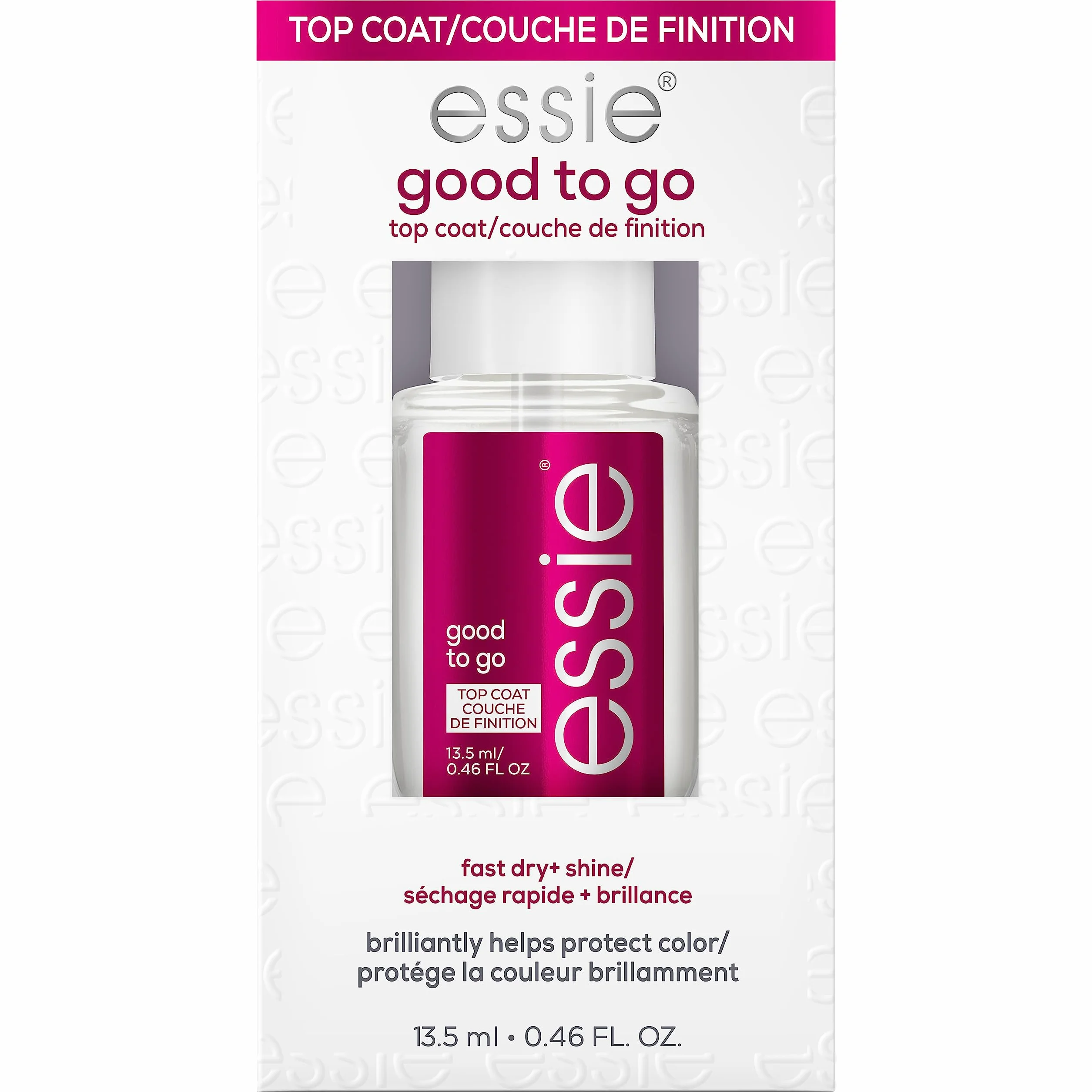 Essie Good To Go Lakier do Paznokci, Przezroczysty, 13.5 ml