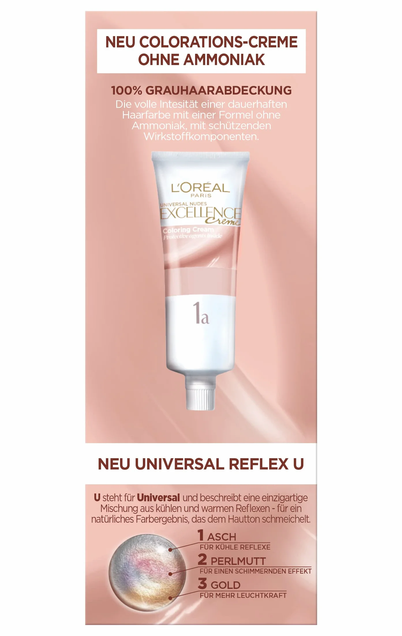L’Oréal Paris Excellence Creme Farba do Włosów, Nr 5U Jasnobrązowy, 192 g