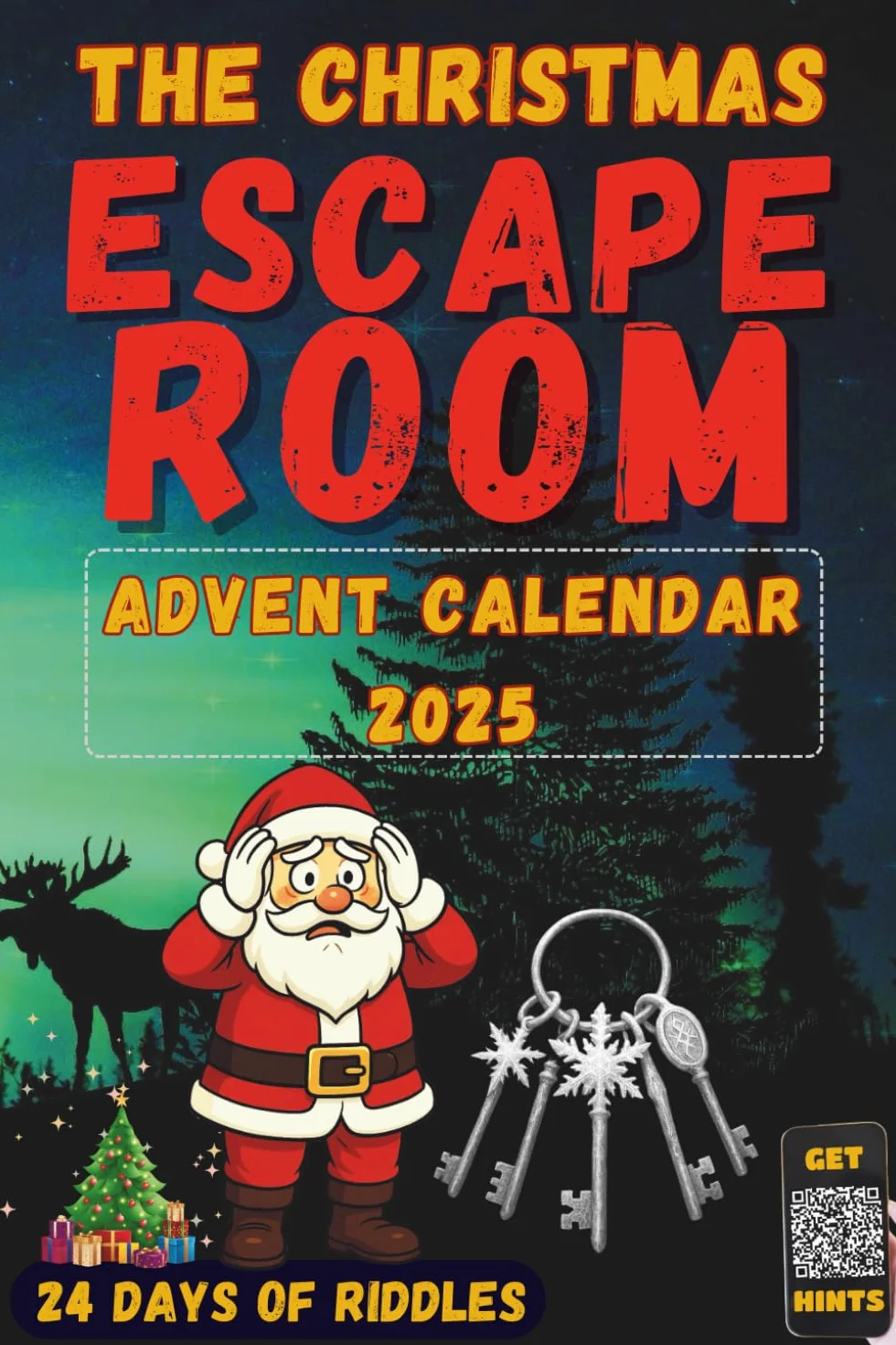 The Christmas Escape Room - Advent Calendar 2025: 24 Days of Riddles and Puzzles to save Christmas. An Escape Room in a Book - A Puzzle Each Day - Logic Games 2025