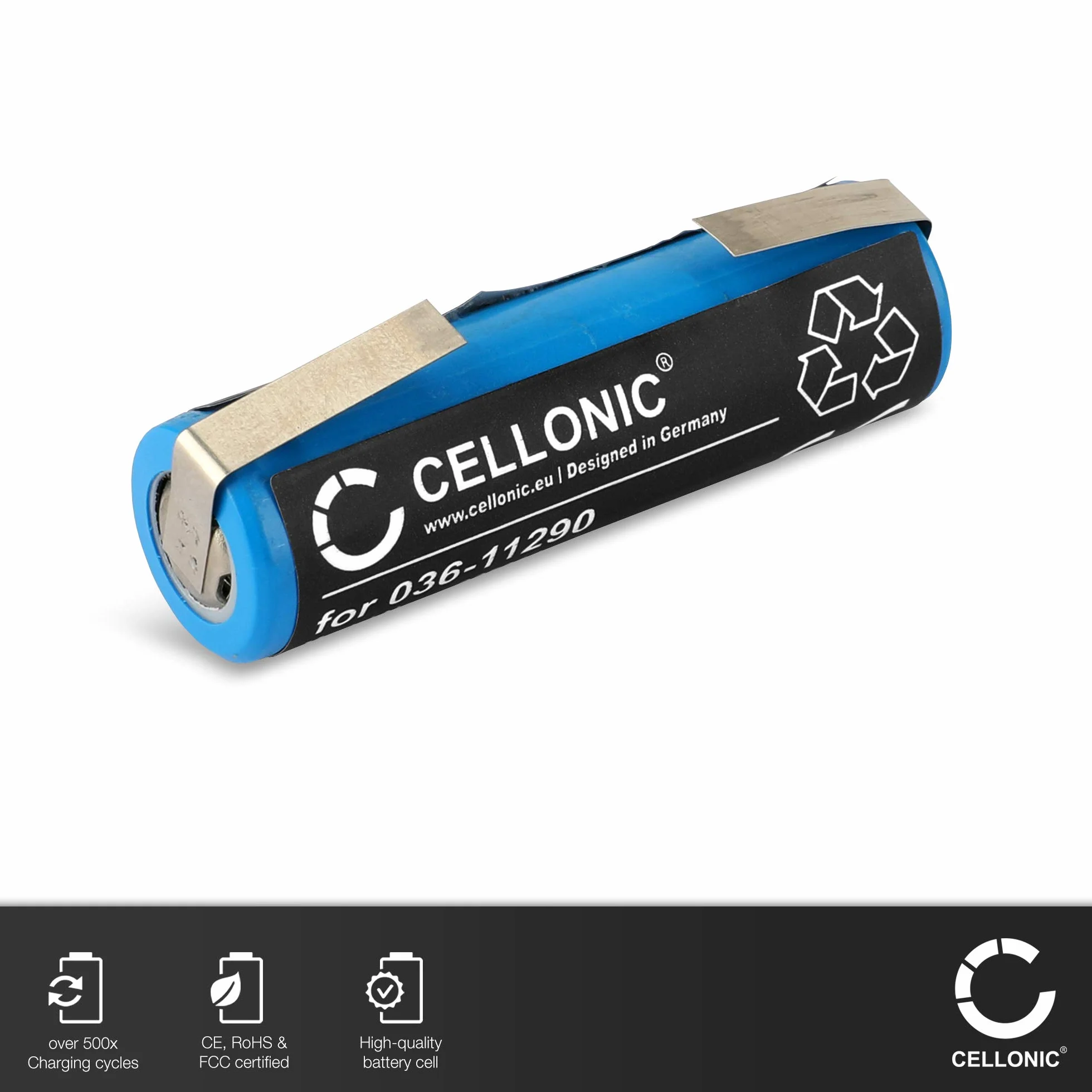 CELLONIC akumulator do golarki 750 mAh 3,7 V kompatybilny z Philips HQ8250 HX6730 HQ7360