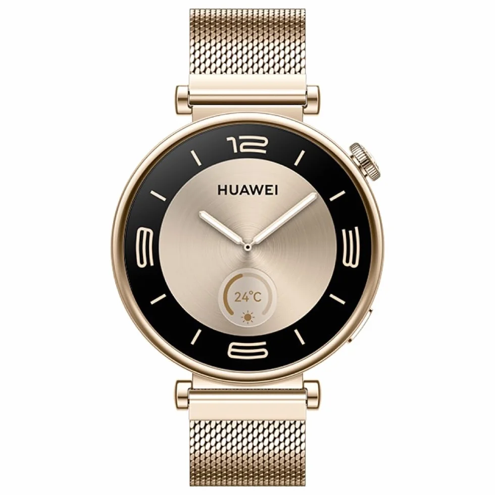 HUAWEI Watch GT 4 41 mm Smartwatch, Do 7 dni pracy na baterii, Kompatybilny z Androidem i iOS, Zarządzanie kaloriami, Monitor pracy serca, SpO2, GPS, Sport, Złoty [PL Version]
