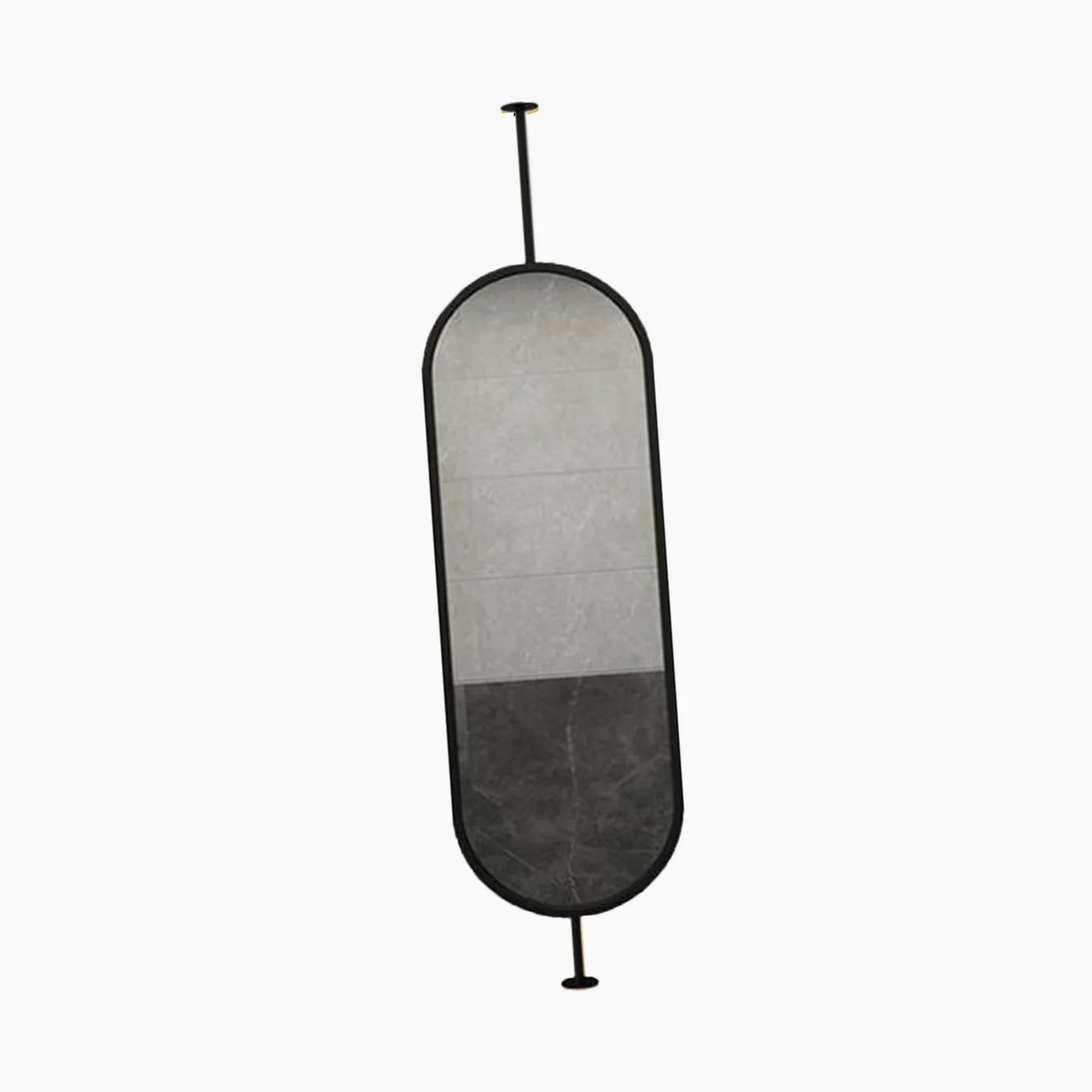 Dwustronne owalne lustro sufitowe lustro łazienkowe / lusterko do makijażu do użytku domowego i mieszkania, idealne do toalet 40 x 100 cm (kolor 1) stylowe i funkcjonalne