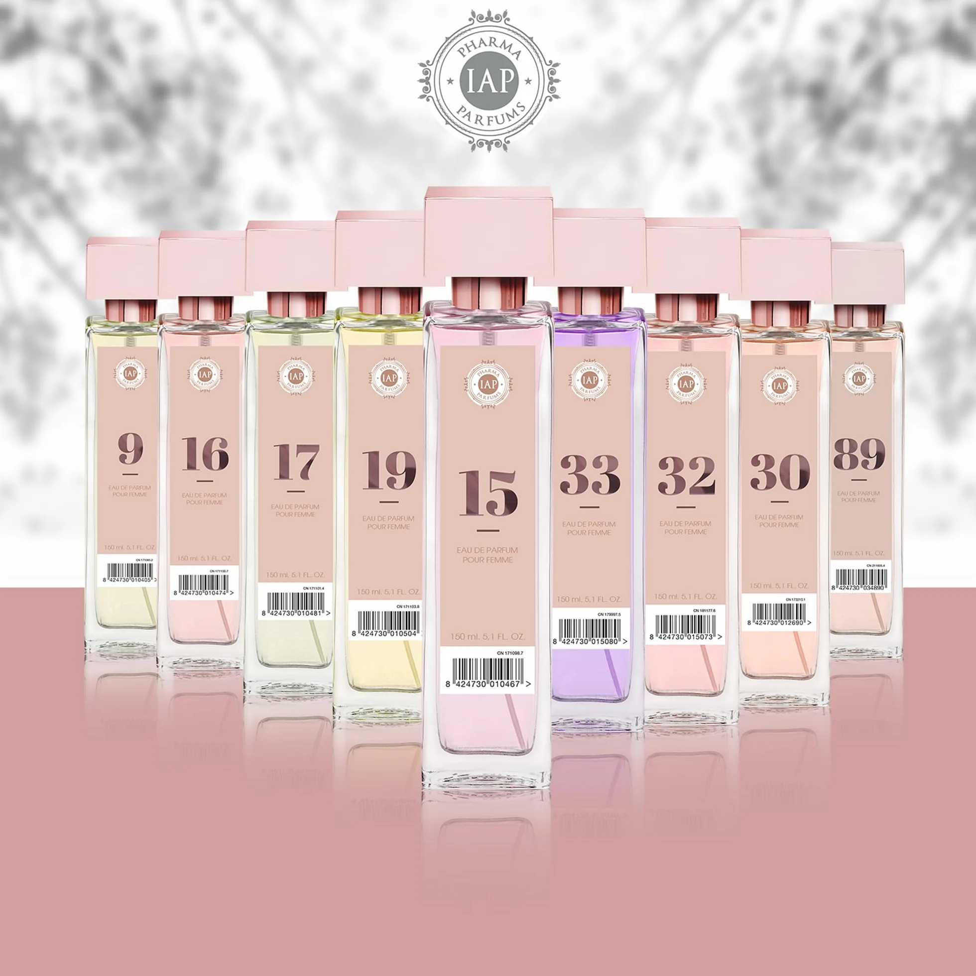 IAP PHARMA PARFUMS nº 32 - Eau de Parfum kwiatowy z rozpylaczem dla kobiet - 150 ml