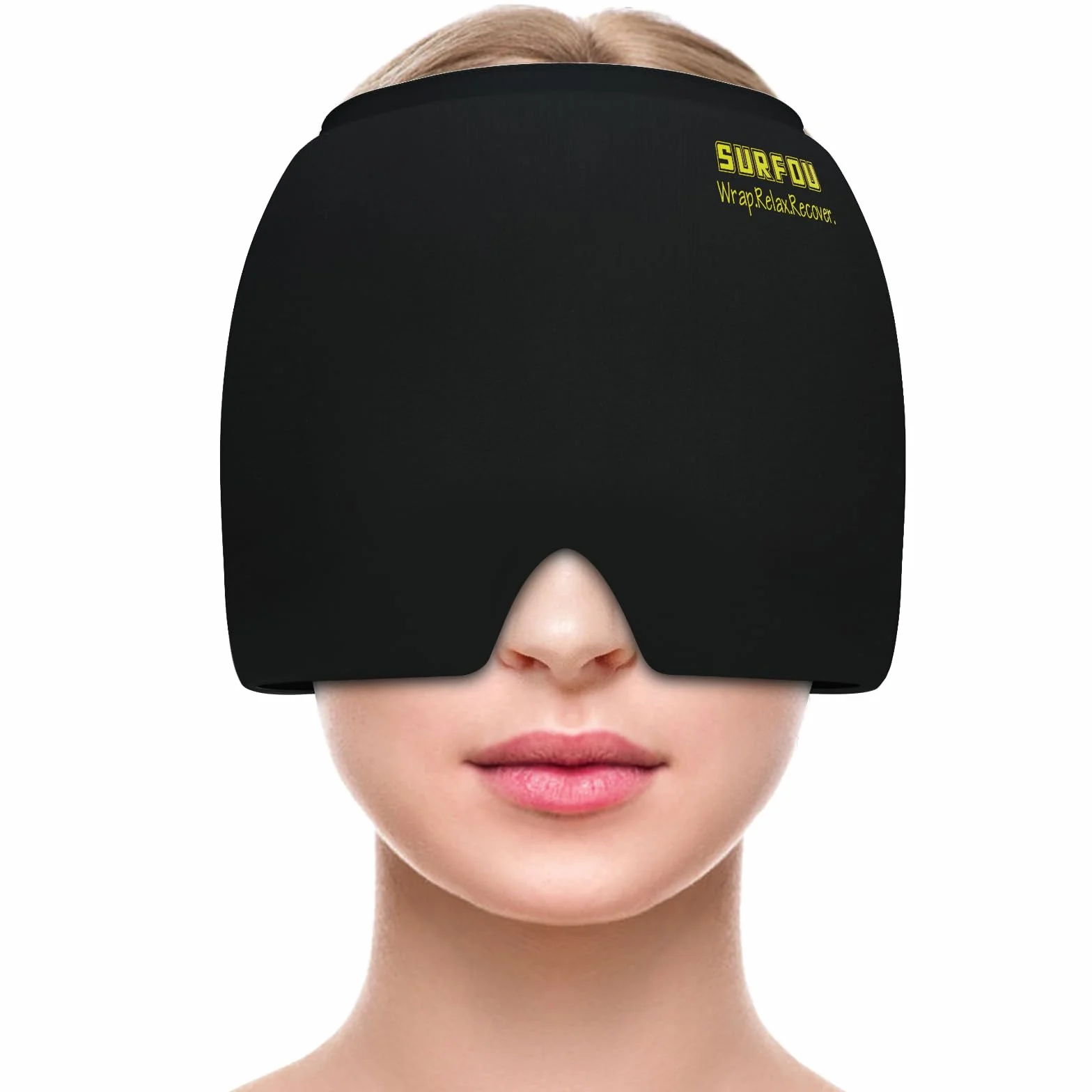 SURFOU Migrenowa maska na bóle głowy maska chłodząca migraine relief czapka czapka zimna
