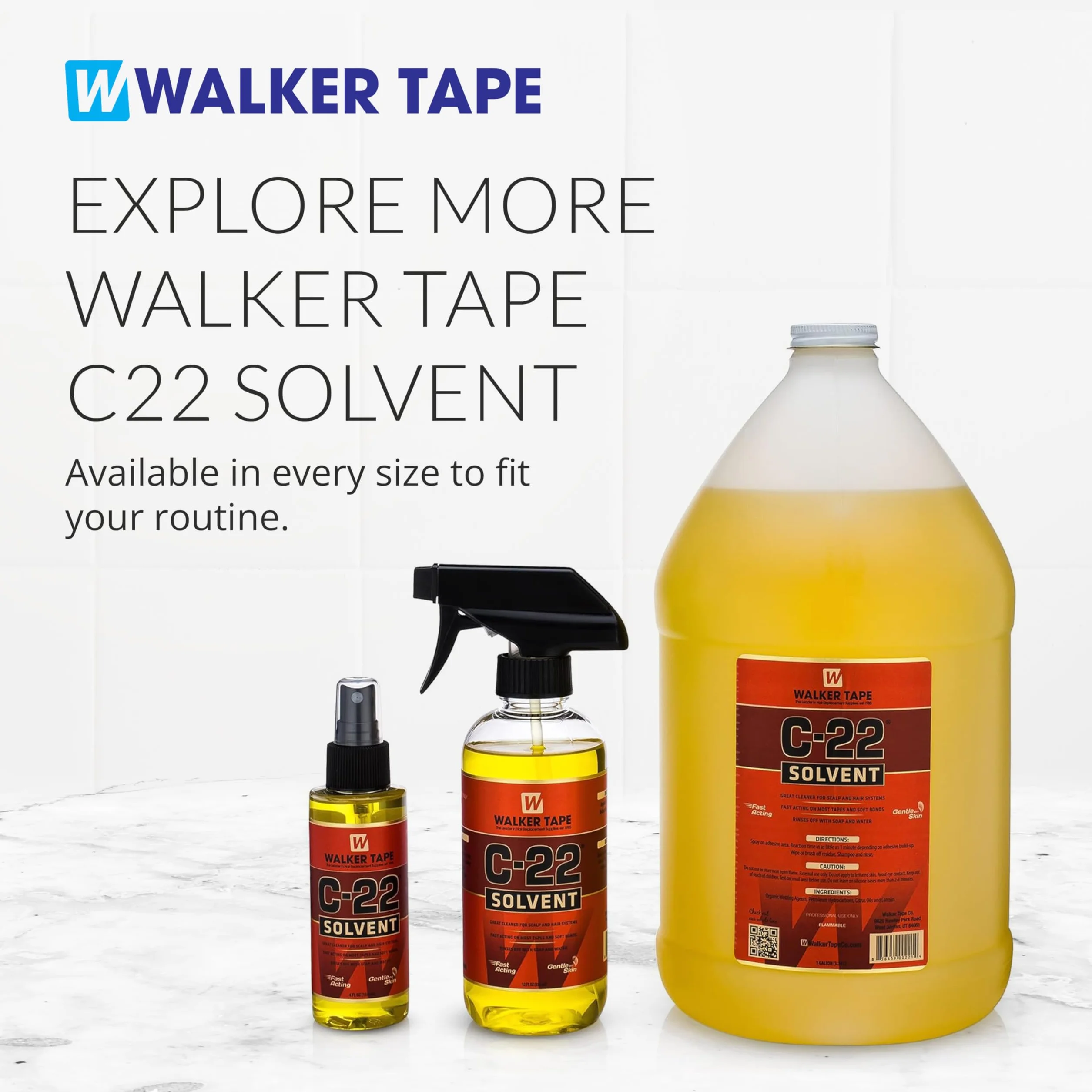 C 22 Adhesive Solvent. Oil baza 12 oz. spray klej do czyszczenia peruki od Walker Tape