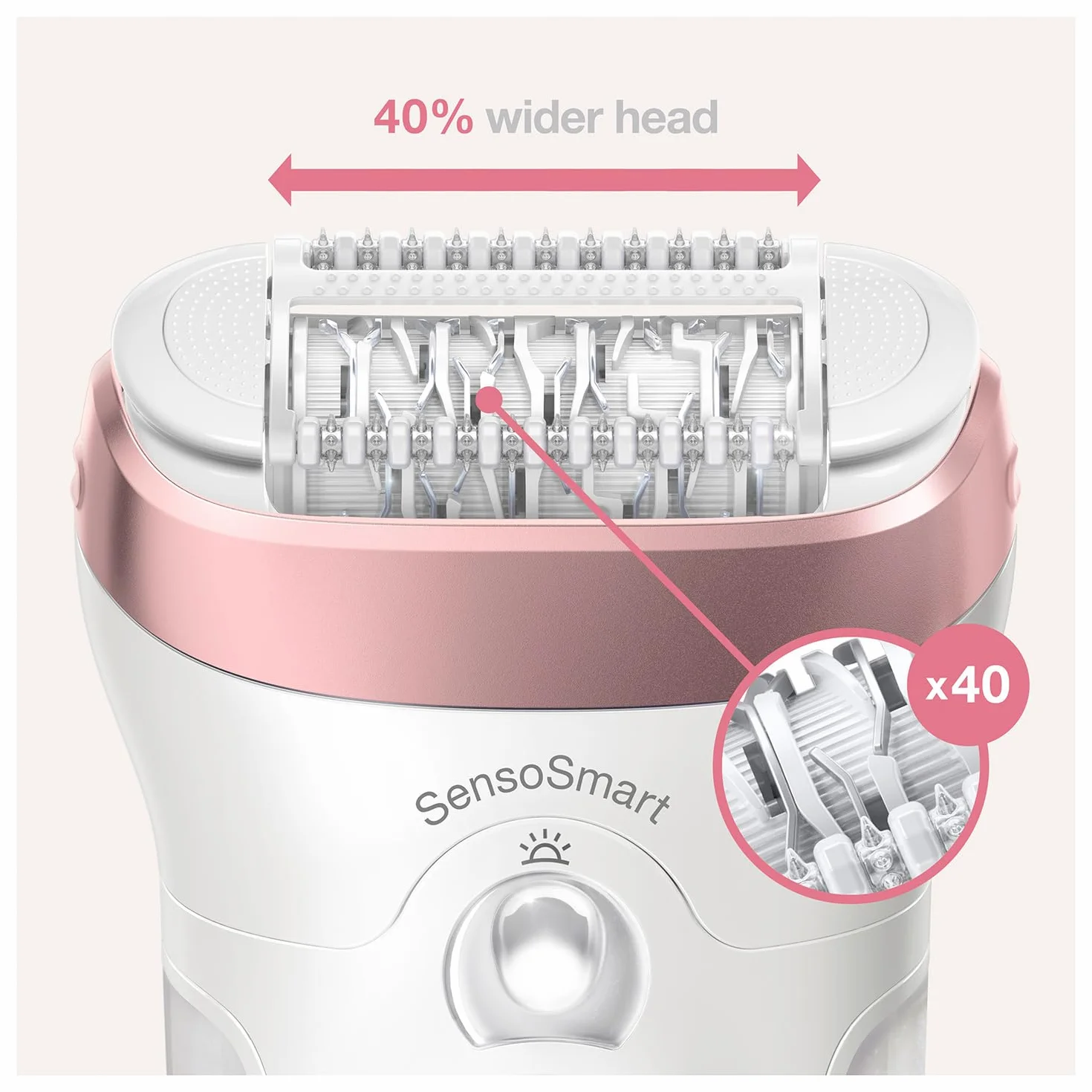 Braun Silk-Épil 9 9-720 4210201285267 Depilator, Różowe Złoto/Biały, 6 Elementów