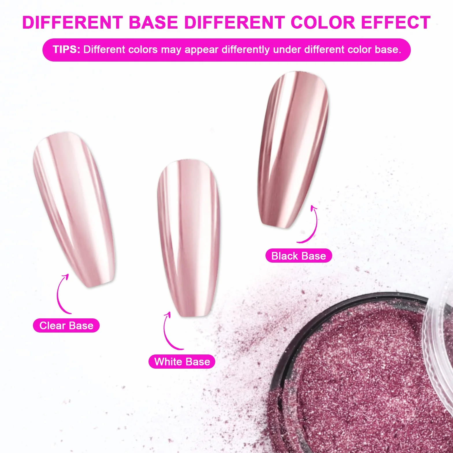 Saviland Chrome Nail Powder Set 36 Kolorów Chromowanego Pudru Do Paznokci Z Efektem Lustra Laser