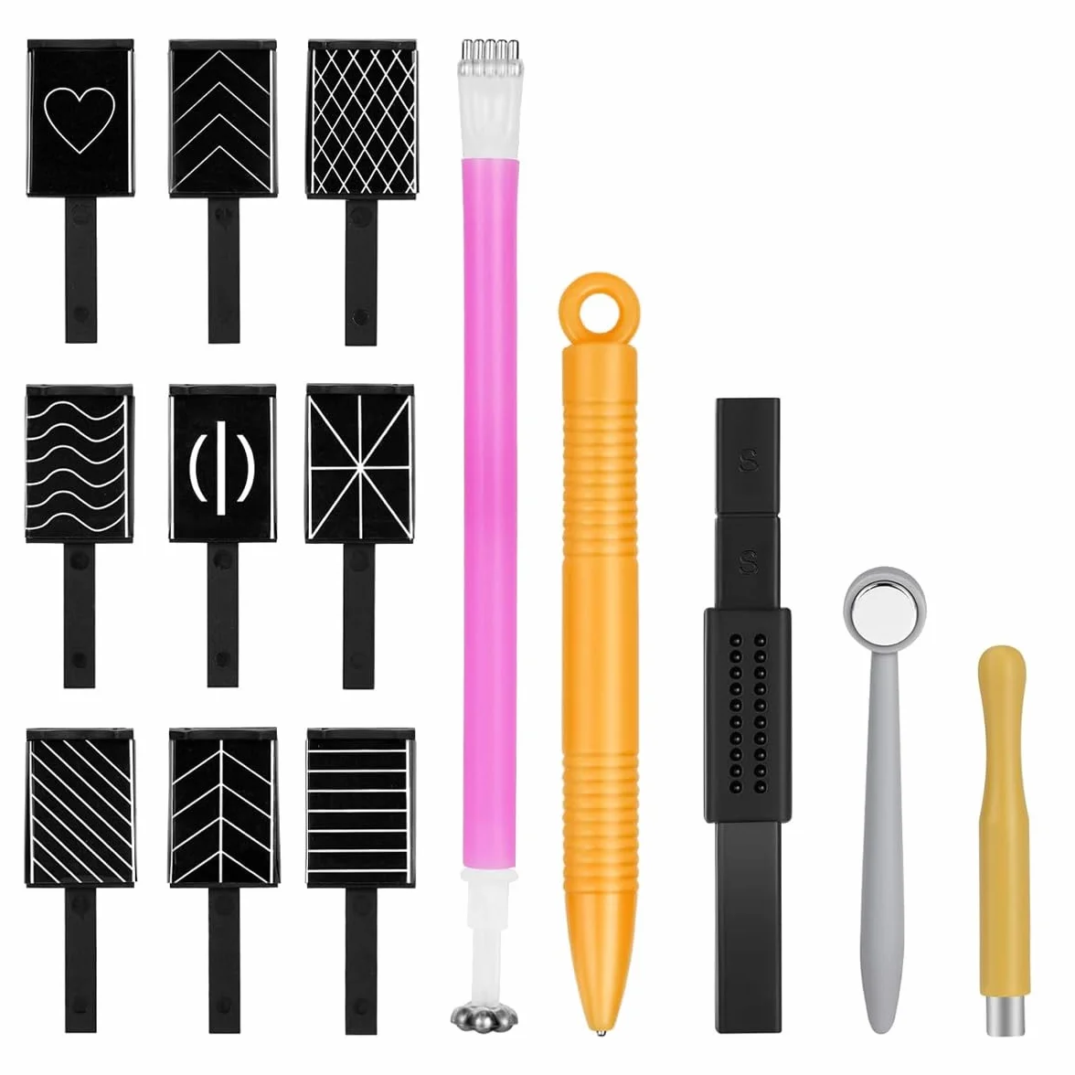 Cat Eye Zestaw magnesów 14 sztuk Nail Art Tools Magnetic Pen Gel lakier do paznokci pręt magnetyczny