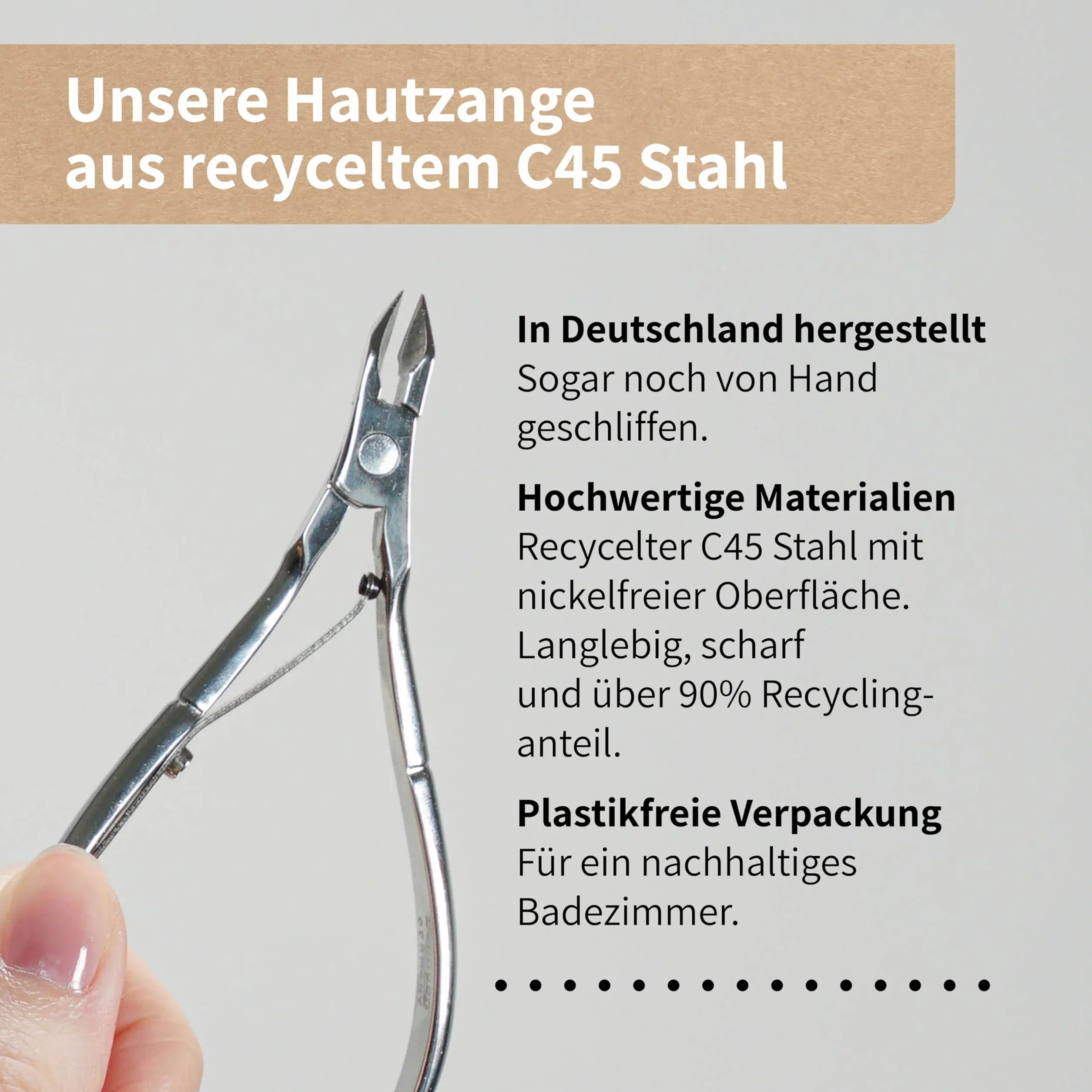 Niyok Cążki do paznokci Solingen precyzyjne szczypce do usuwania skórek niklu Made in Germany