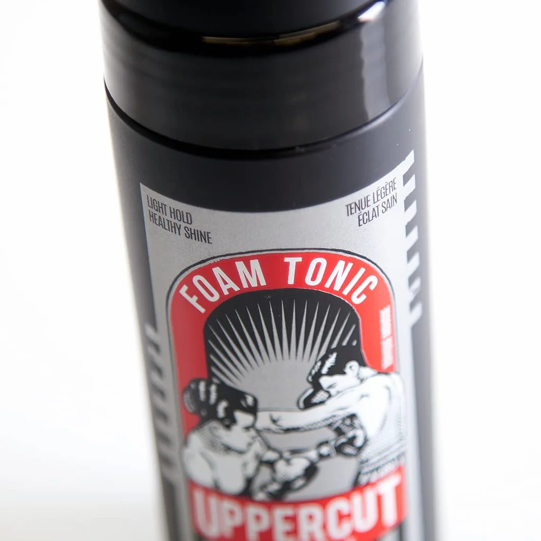 Uppercut Deluxe Foam Tonic, Light Hold and Light Shine Hair Mousse, Use as a Styling Product or Heat Protection, Suitable For All Hair Types 150g