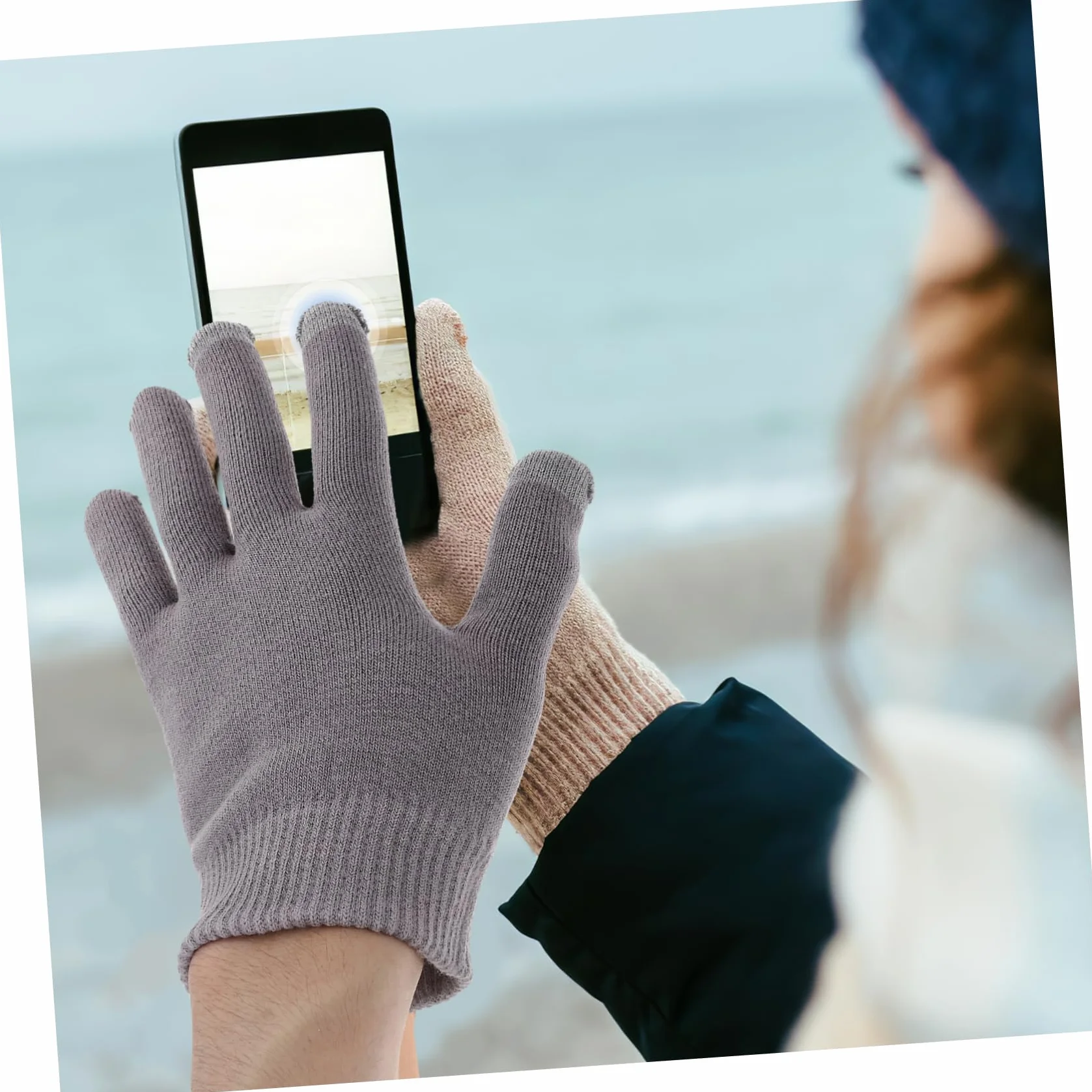 WOONEKY 1para Moisturizing Gel Gloves for Hands Breathable Touchscreen Design Comfortable and Lightweight for Daily Wear and Outdoor Travel Skin-friendly Hydrating Care