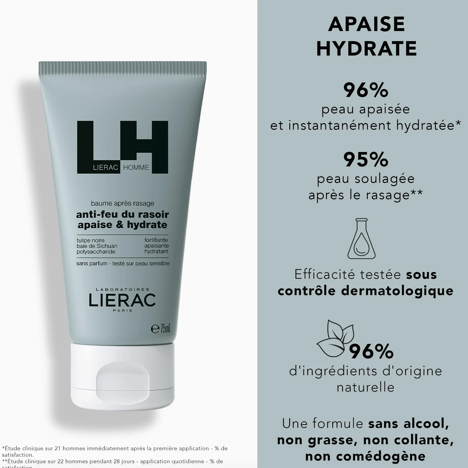 Liérac Homme Soothing After Shave Balm For Men 75 ml
