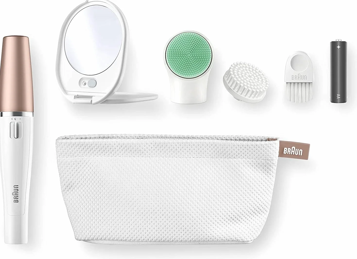 Braun FaceSpa 851V Depilator do Twarzy 3 w 1, Biały