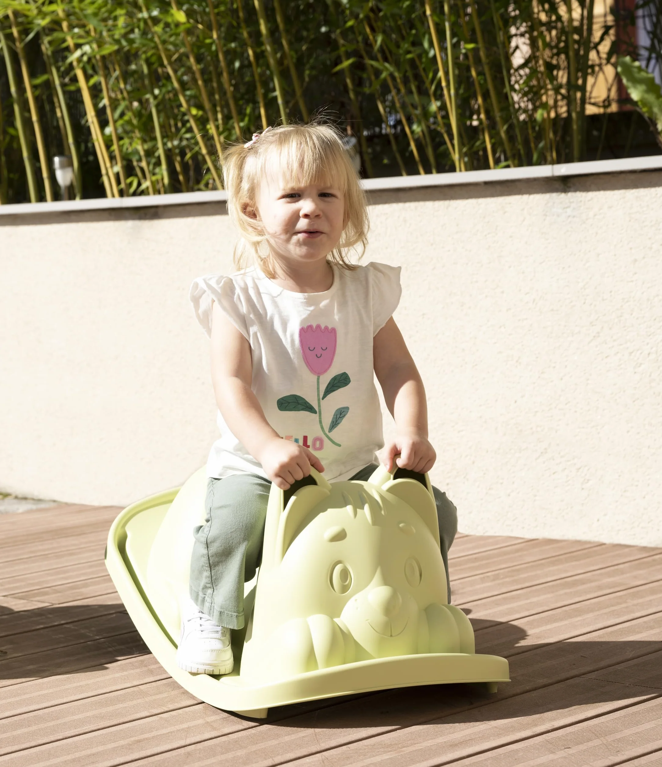Smoby Life - Zielony bujany fotel dla kota - Ergonomiczne siedzisko - Uchwyty - Materiał z recyklingu - Od 18 miesięcy - Wyprodukowano we Francji