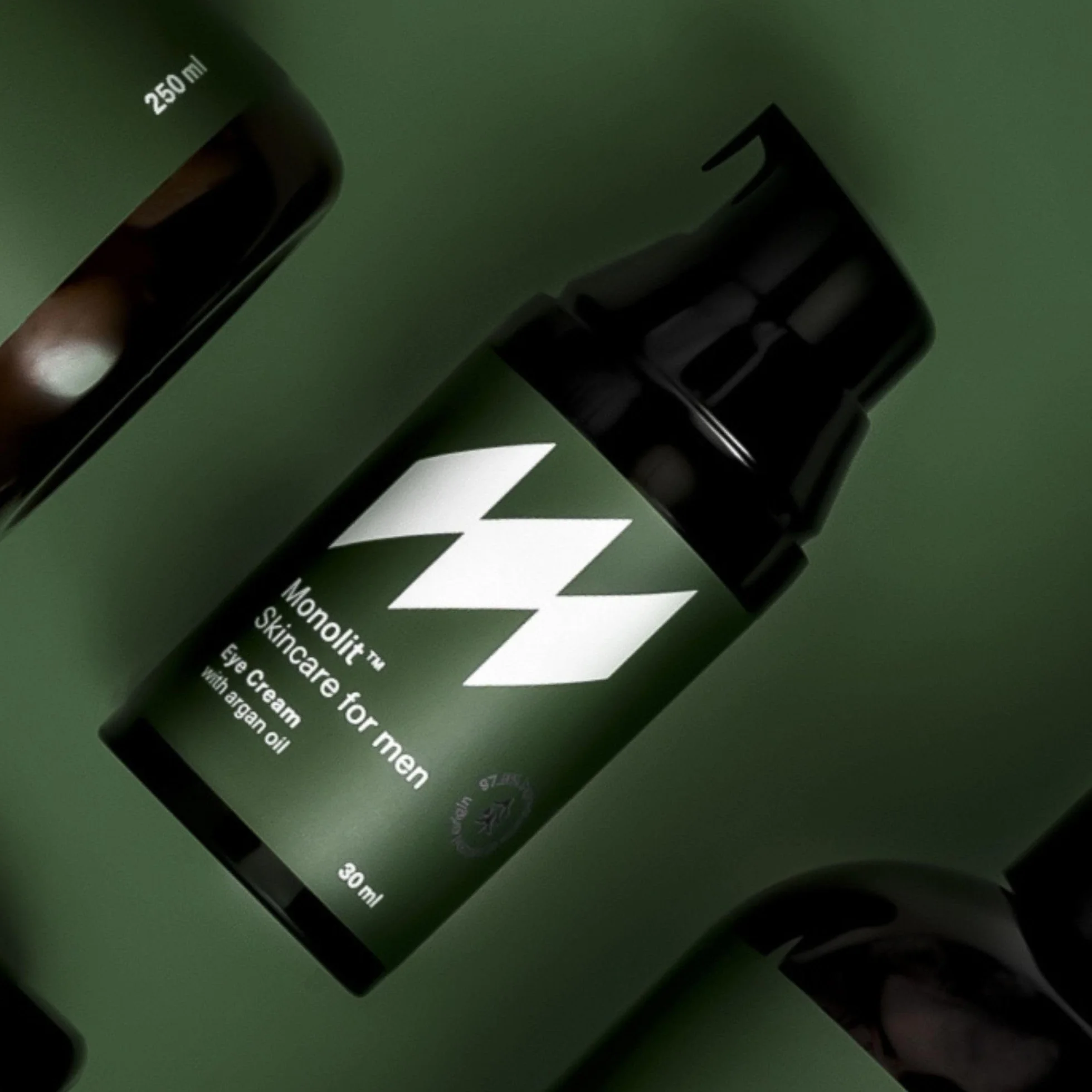Monolit Krem pod Oczy z Olejkiem Arganowym dla Mężczyzn, Przeciwzmarszczkowy, Nawilżający, 30ml