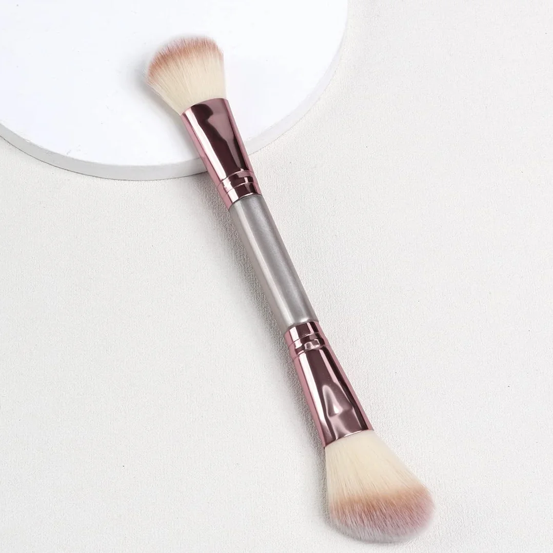 LEEQ Magiczny pędzel do twarzy Bronzer 2 szt. Uniwersalny pędzel do makijażu do różu, brązu, pudru