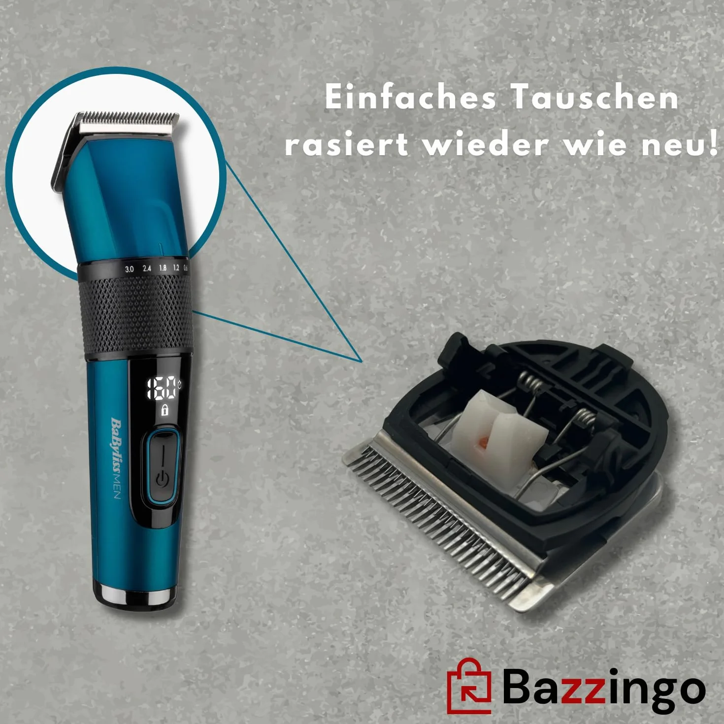Głowica nożowa Babyliss E990E Japanese Steel Digital maszynka do strzyżenia włosów