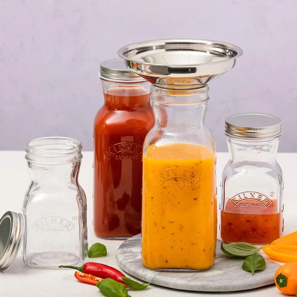 Kilner Szklane butelki na sok i sos 0,5 l