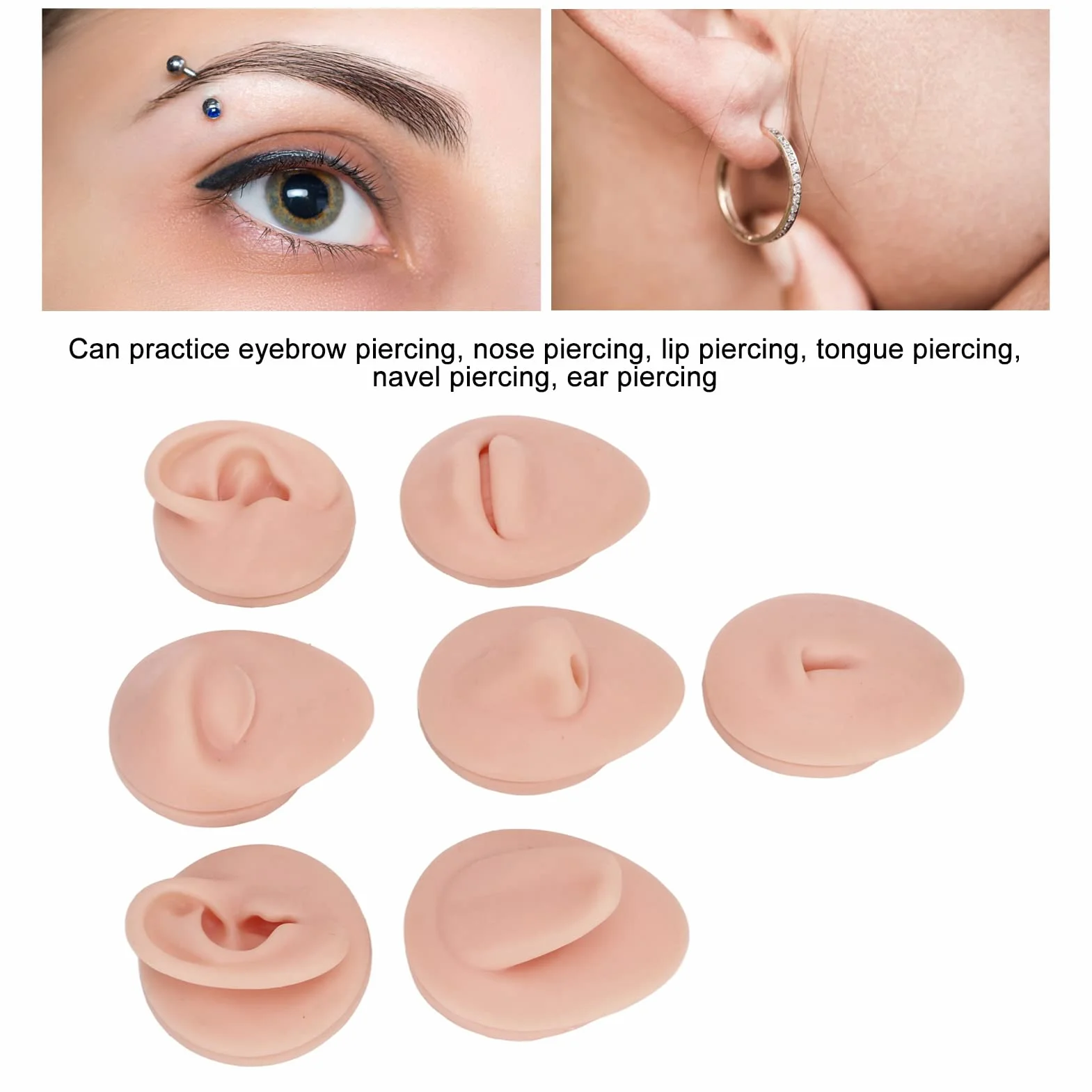 JTLB Silikonowy Model Ciała do Piercingu, Zestaw Symulacji, Narzędzie Dydaktyczne