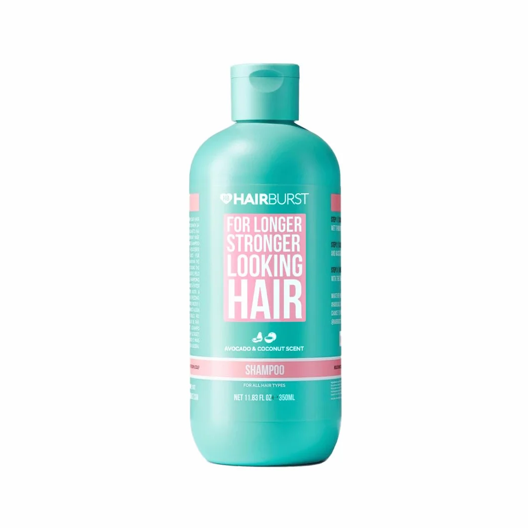 HAIR BURST Szampon na porost włosów 350 ml Redukuje wypadanie włosów SLS i parabenów Aromat kokosa i awokado