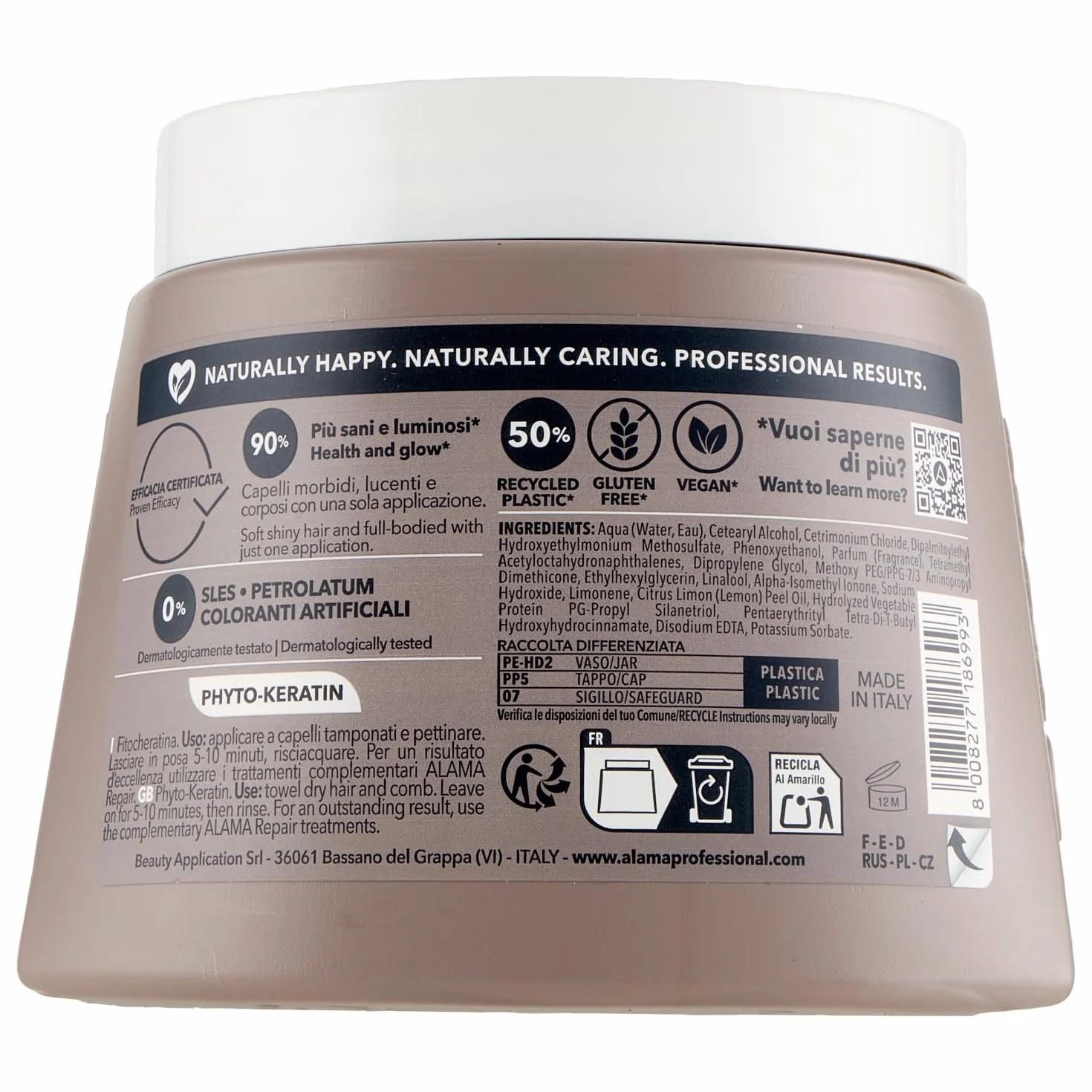 Alama Professional Repair odbudowująca maska do włosów zniszczonych i rozszczepionych, 500 ml