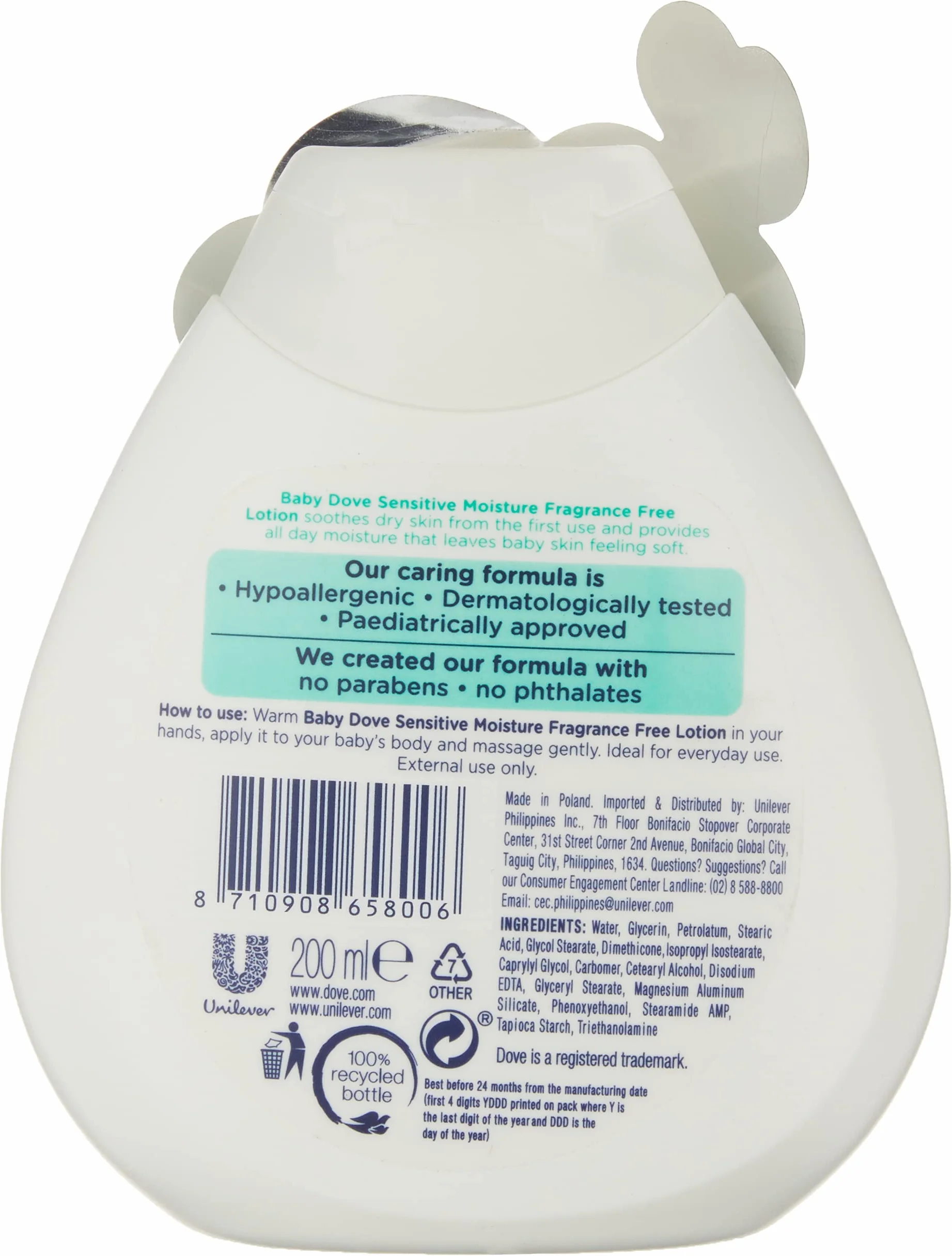 Dove Mleko nawilżające Baby Skóra wrażliwa (200 ML)
