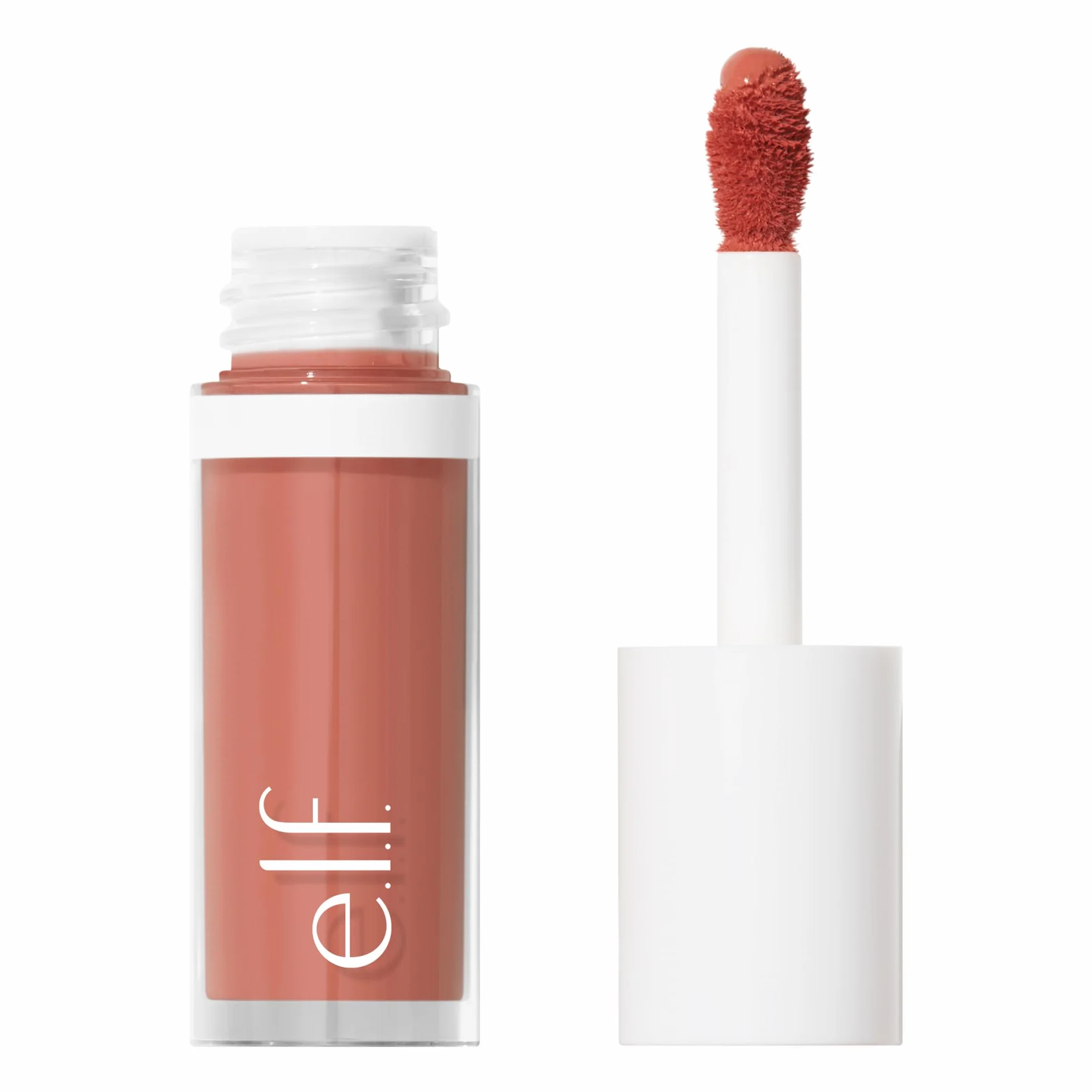e.l.f. Camo Liquid Blush, długo utrzymujący się płynny róż do wysoko pigmentowanego koloru, zapewnia miękkie, miękkie wykończenie podczas chrztu, wegański i nietestowany na zwierzętach, Dusty Rosé