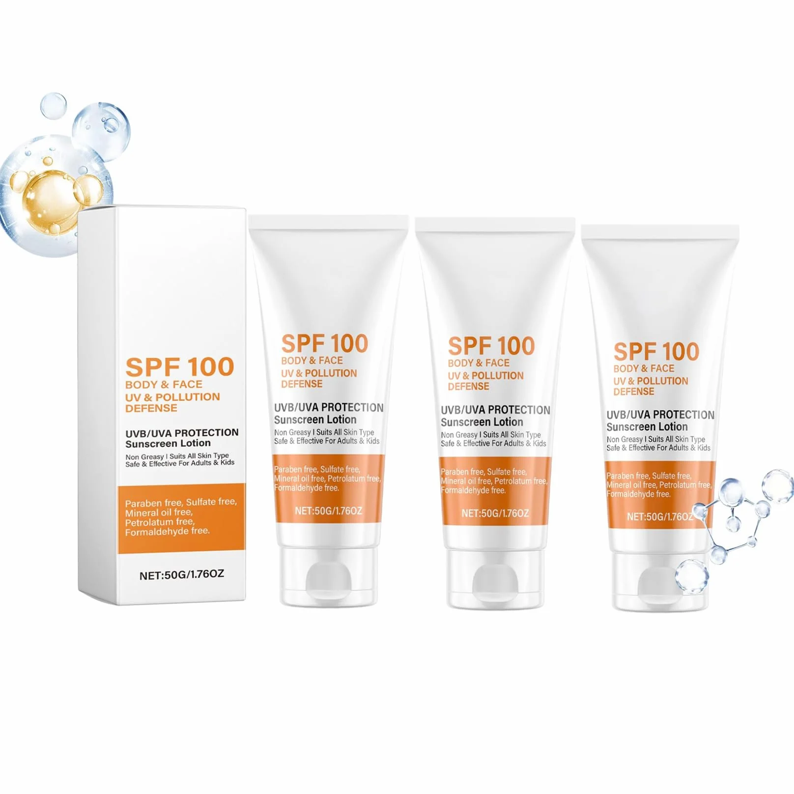 Nawilżający krem przeciwsłoneczny SPF 100+ z ochroną UV/UVB – balsam przeciw