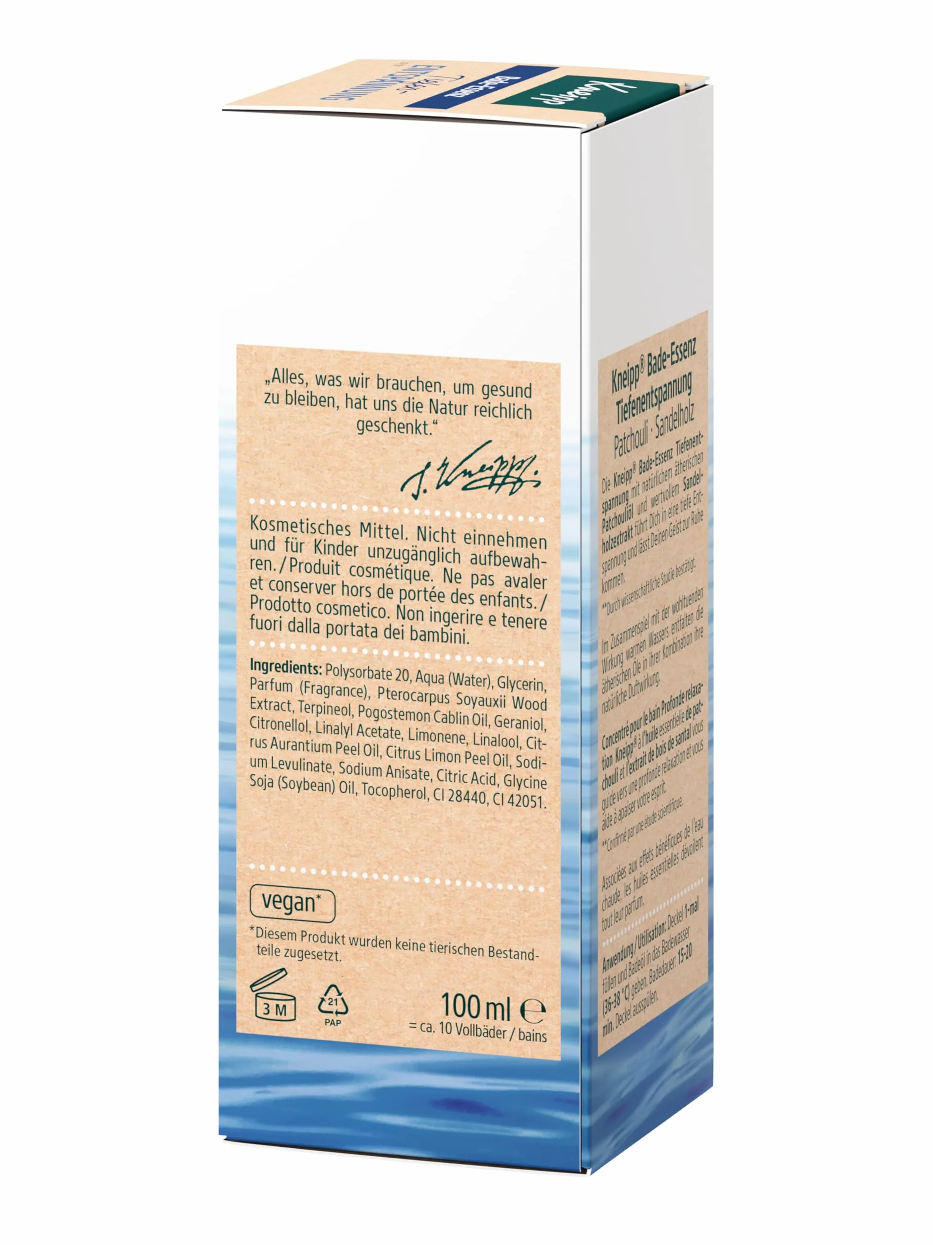 Kneipp Deep Relaxation Olejek do Kąpieli, Granatowy, 100 ml