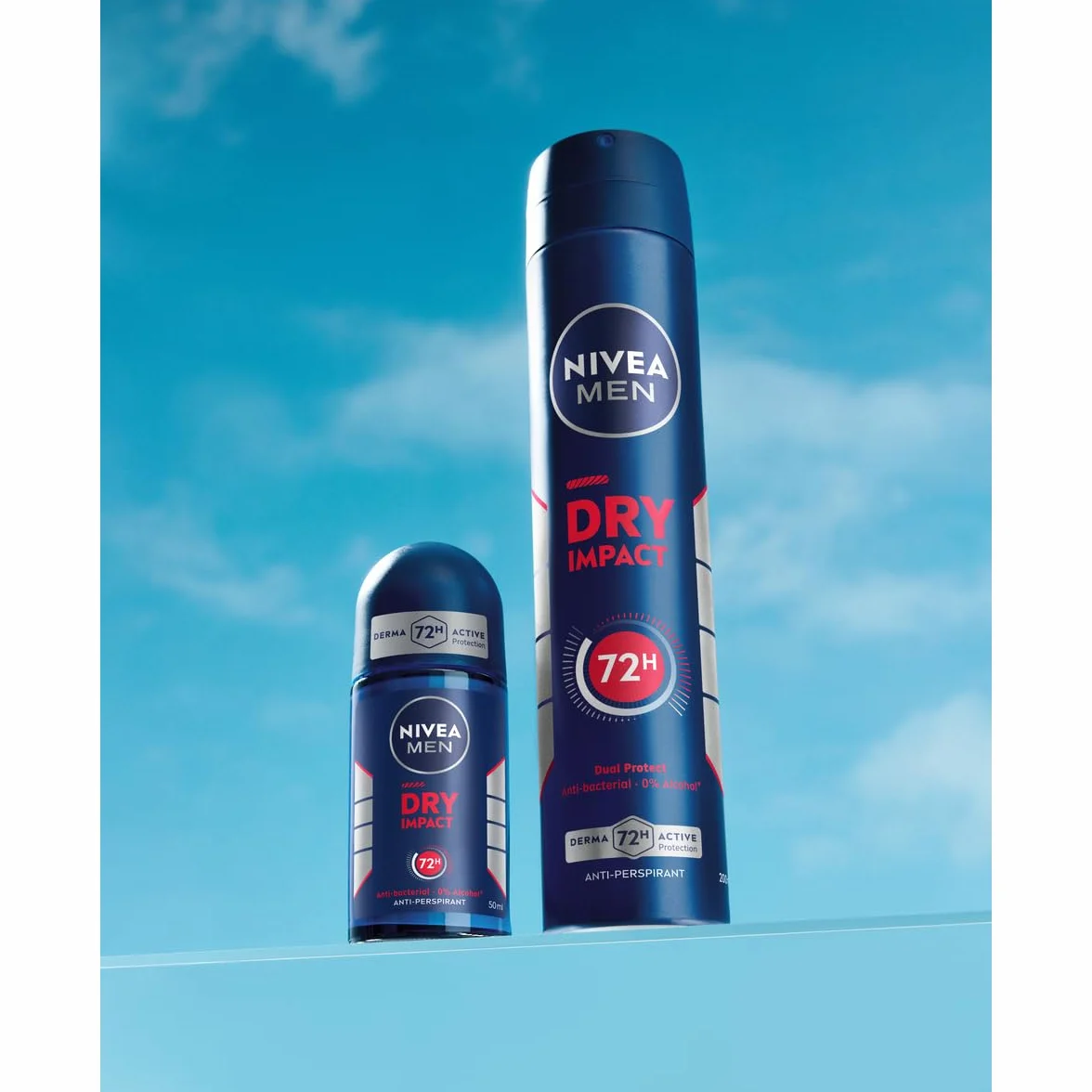 NIVEA MEN Dry Impact antyperspirant w kulce 72H, 2x50ml