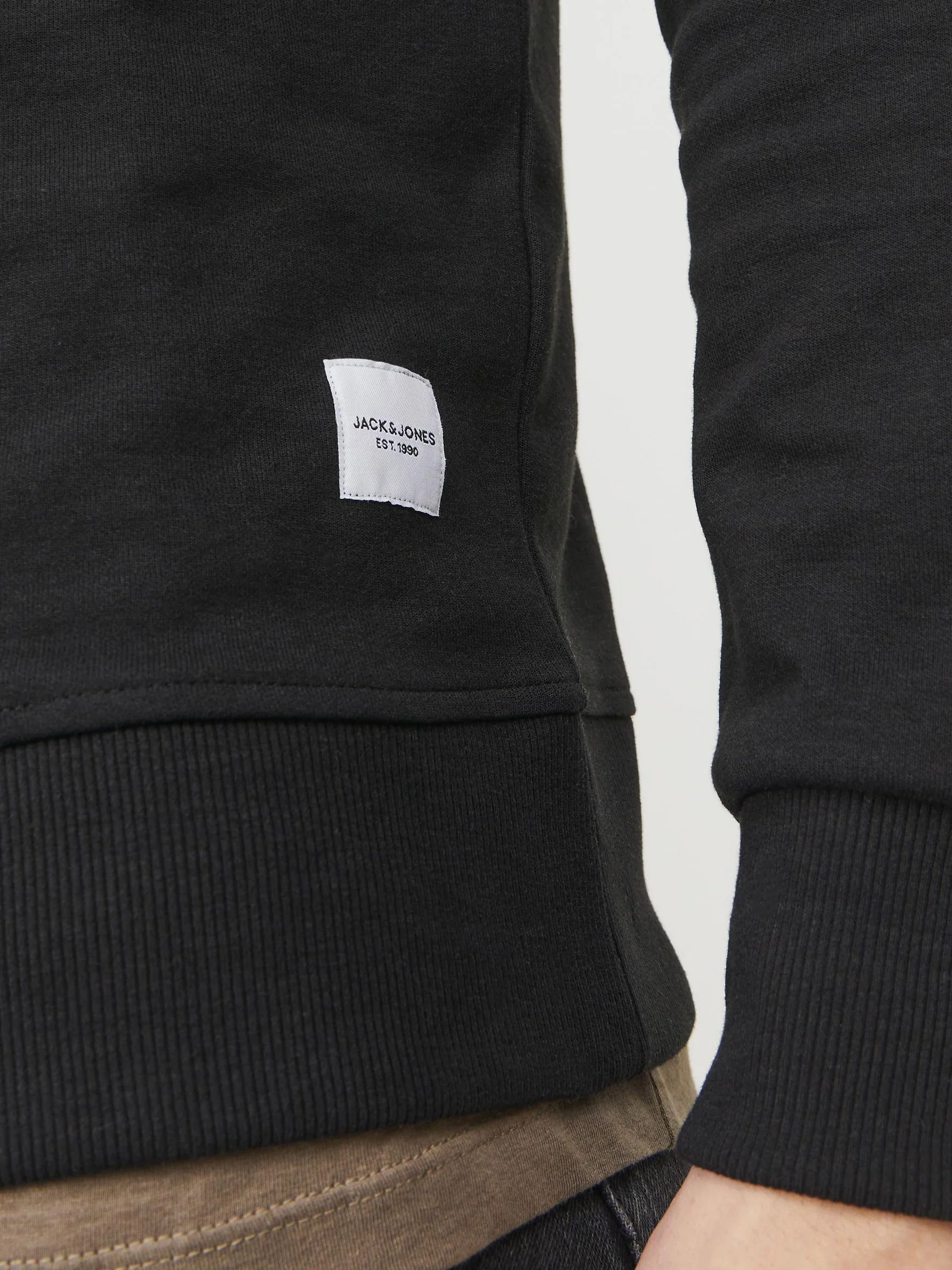Jack & Jones Mężczyźni Jjebasic Sweat Crew Neck Noos Bluza, Czarny, M