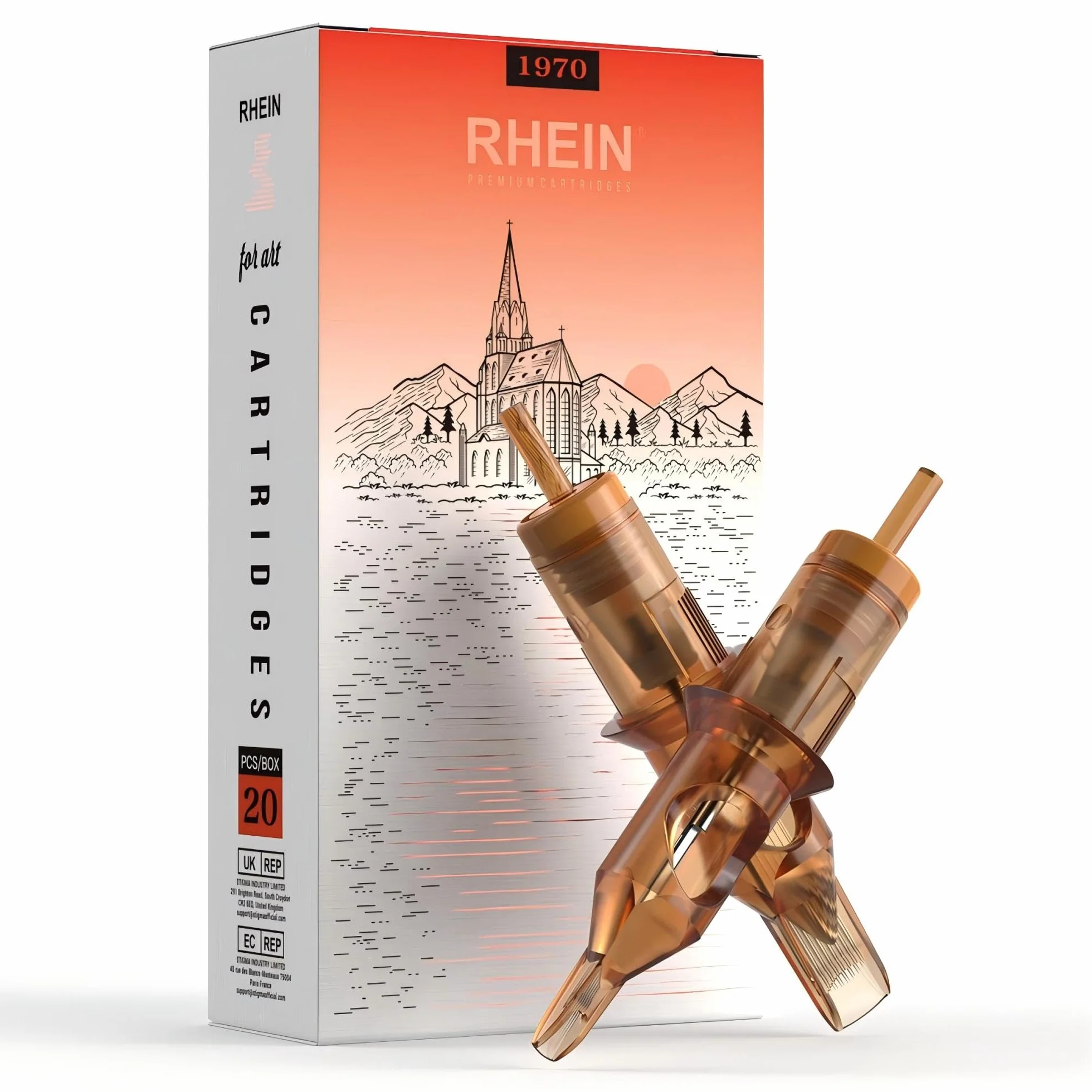 HAWINK Igły do tatuażu #10 27 okrągłe Magnum profesjonalne akcesoria do tatuażu 27 RM do maszyny do tatuażu o średnicy 0,30 mm EN02-20-CF1027RM
