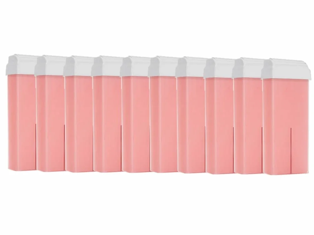 Purewax wkłady do wosku różowego 10 sztuk, depilacja taśmą 100 ml, nogi pachy ramiona