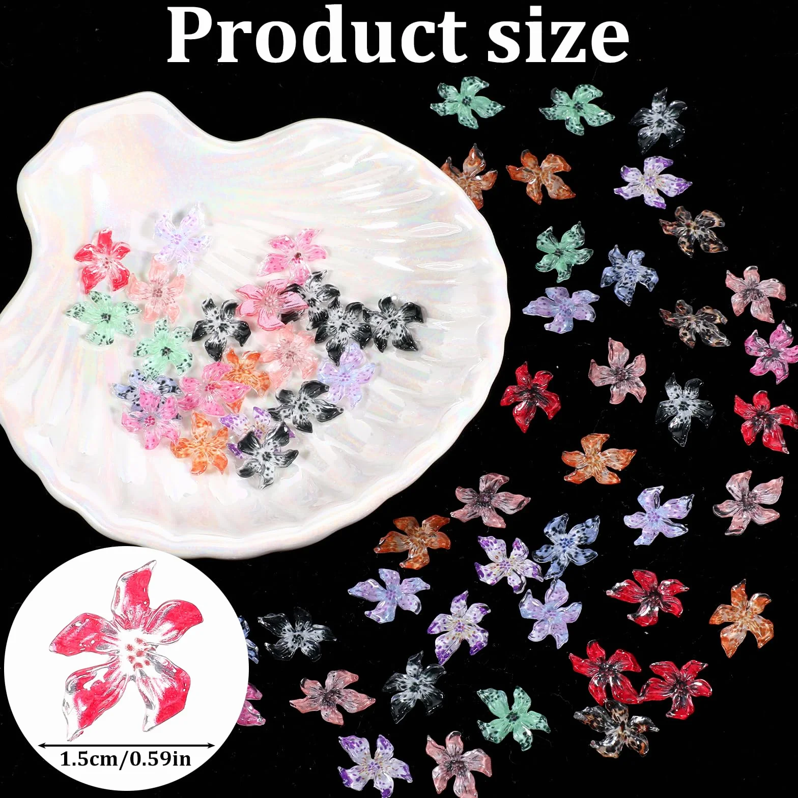 Kwiatowe zawieszki do paznokci 3D, cyrkonie, hibiskus, kwiaty, żywica, paznokcie, klejnoty, kolorowe kwiaty, paznokcie, biżuteria, artykuły plastyczne dla kobiet, dekoracje do manicure, design