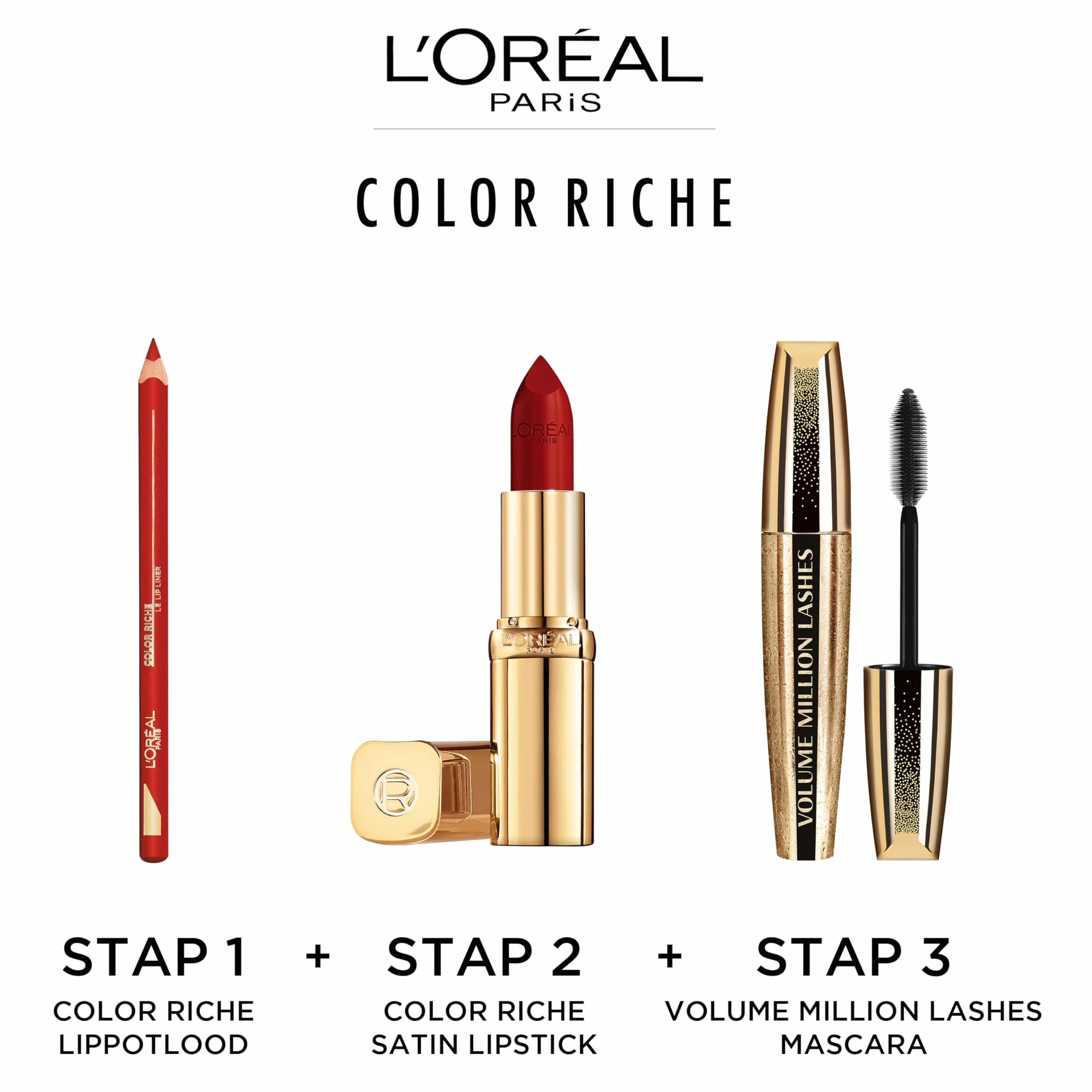 L'Oréal Paris Color Riche Satine Szminka, pomadka do ust, nawilżone, gładkie i idealnie aksamitne usta, 258 Berry Blush, 4,8 g