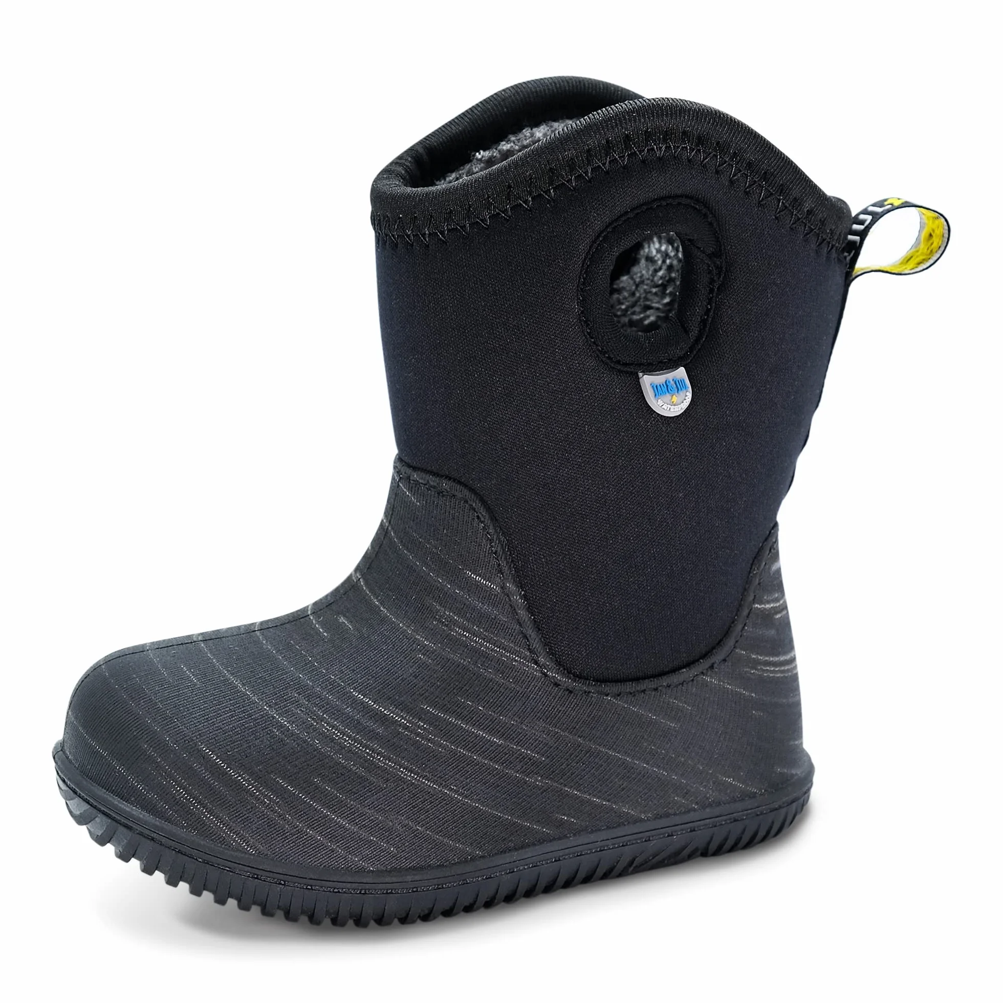 JAN & JUL Toasty-Dry Lite Wodoodporne buty zimowe (małe dziecko/dziecko), Czarny Czarny Brzoza, 24.5 EU