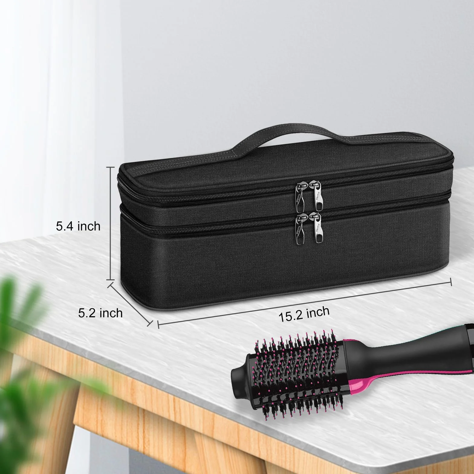SITHON Dwuwarstwowa torba podróżna do Shark FlexStyle/SmoothStyle, Dyson Airwrap Styler i Revlon (tylko torba)