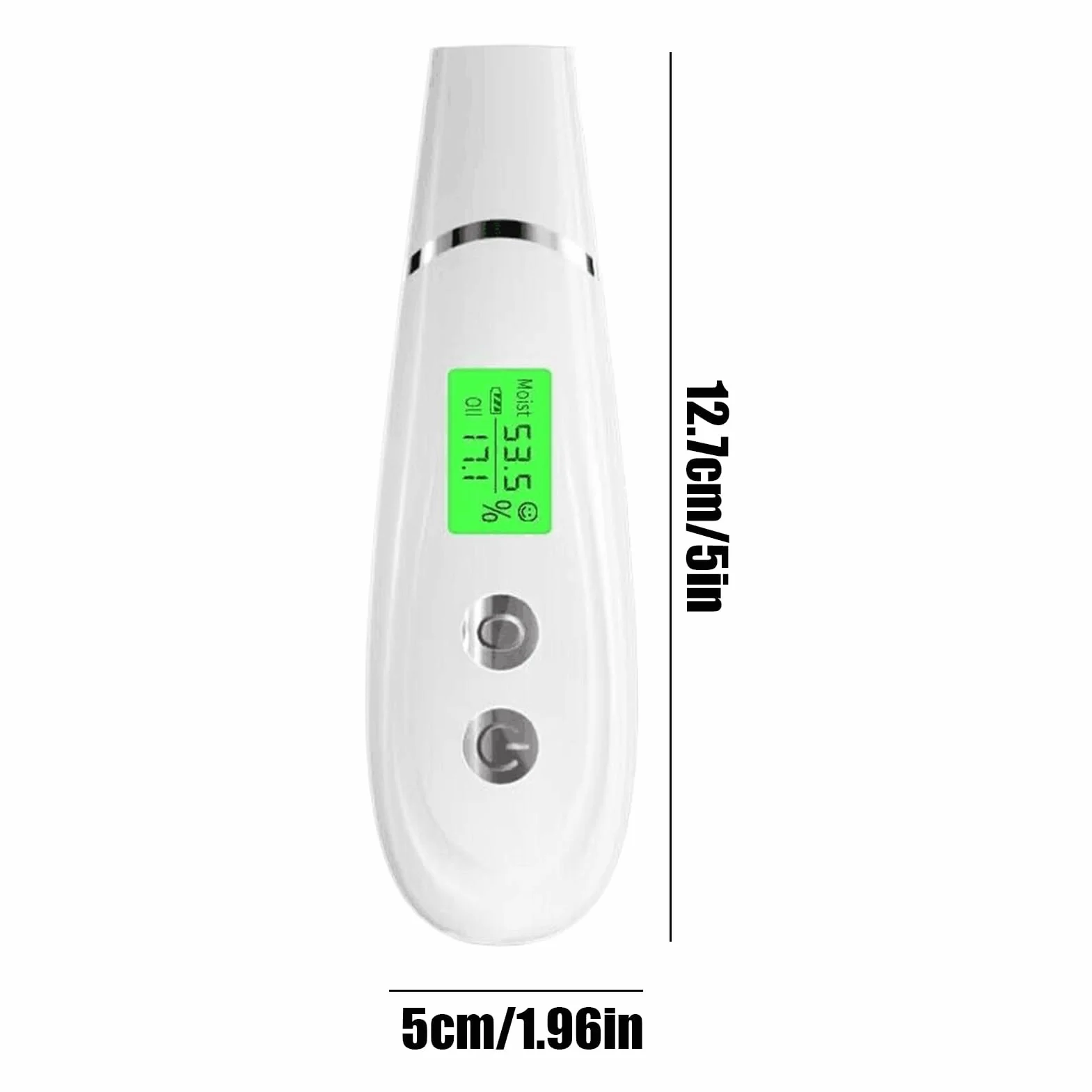 Skin Moisture Meter, Digital Skin Analyzer Machine, Professional LCD Display Water Oil Tester, 5x1.97x1.57 inches Face Care Device for Home, Beauty Salon, and Travel Use