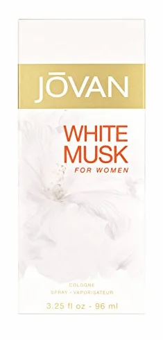 Jovan White Musk Eau de Cologne Spray dla kobiet, formuła wegańska, 96 ml