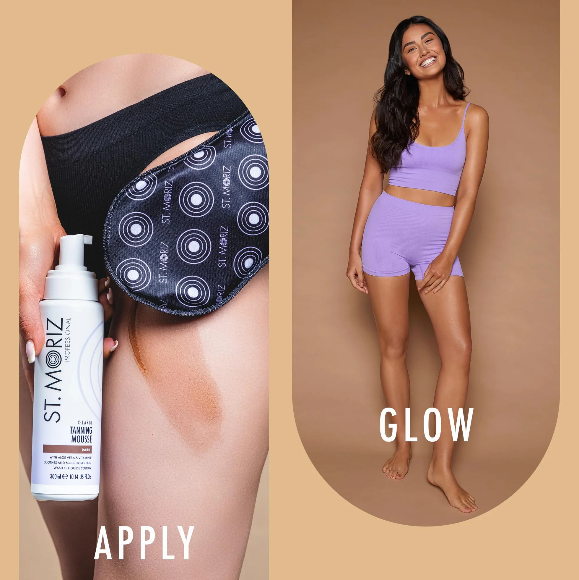 St. Moriz Velvet Mitt Rękawica do Aplikacji Samoopalacza, Czarny