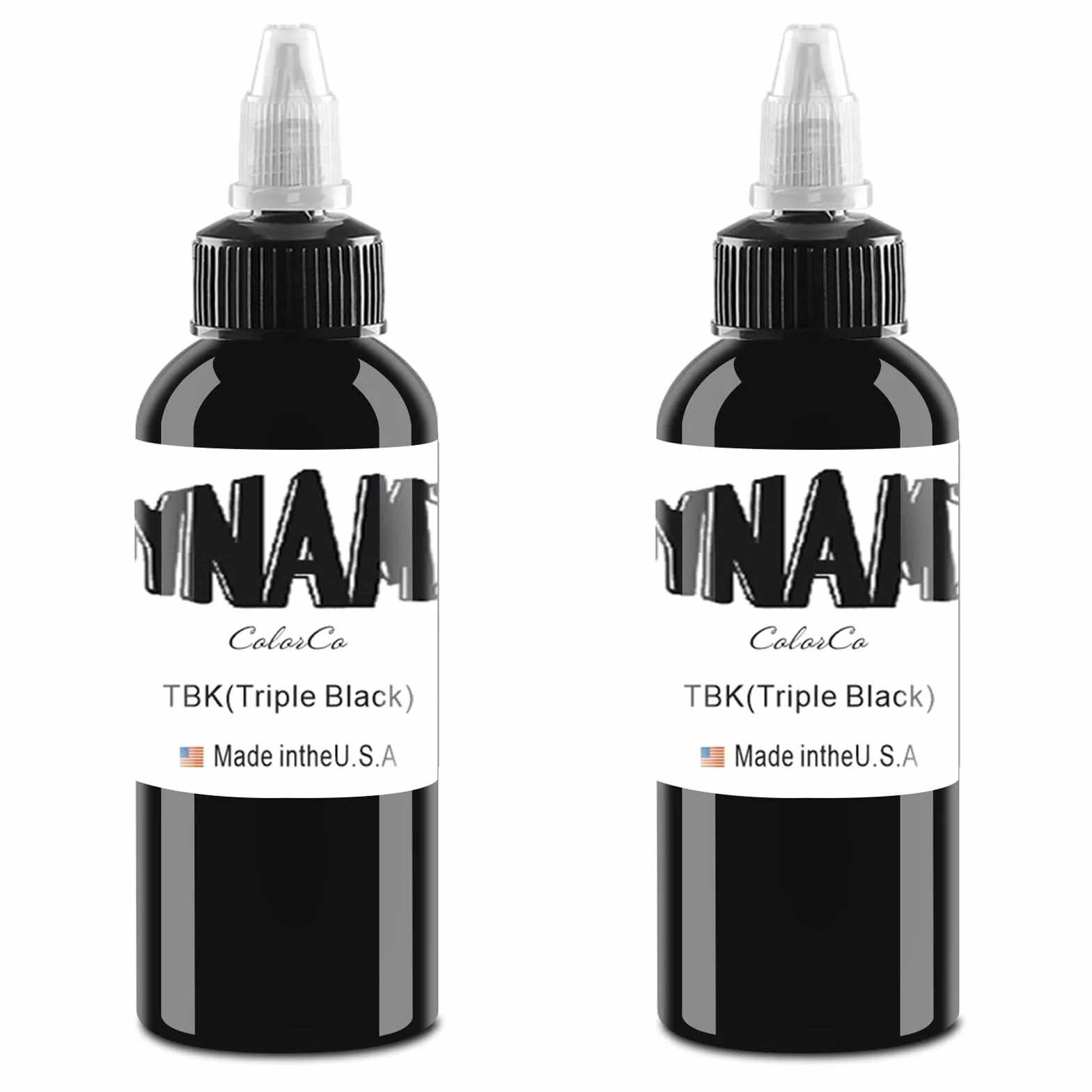 UMIKAkitchen 2 butelki czystego czarnego tuszu – tusz do tatuażu, tusz do tatuażu True Black do ludzkich tatuaży lub skóry eksperymentalnej (30 ml)